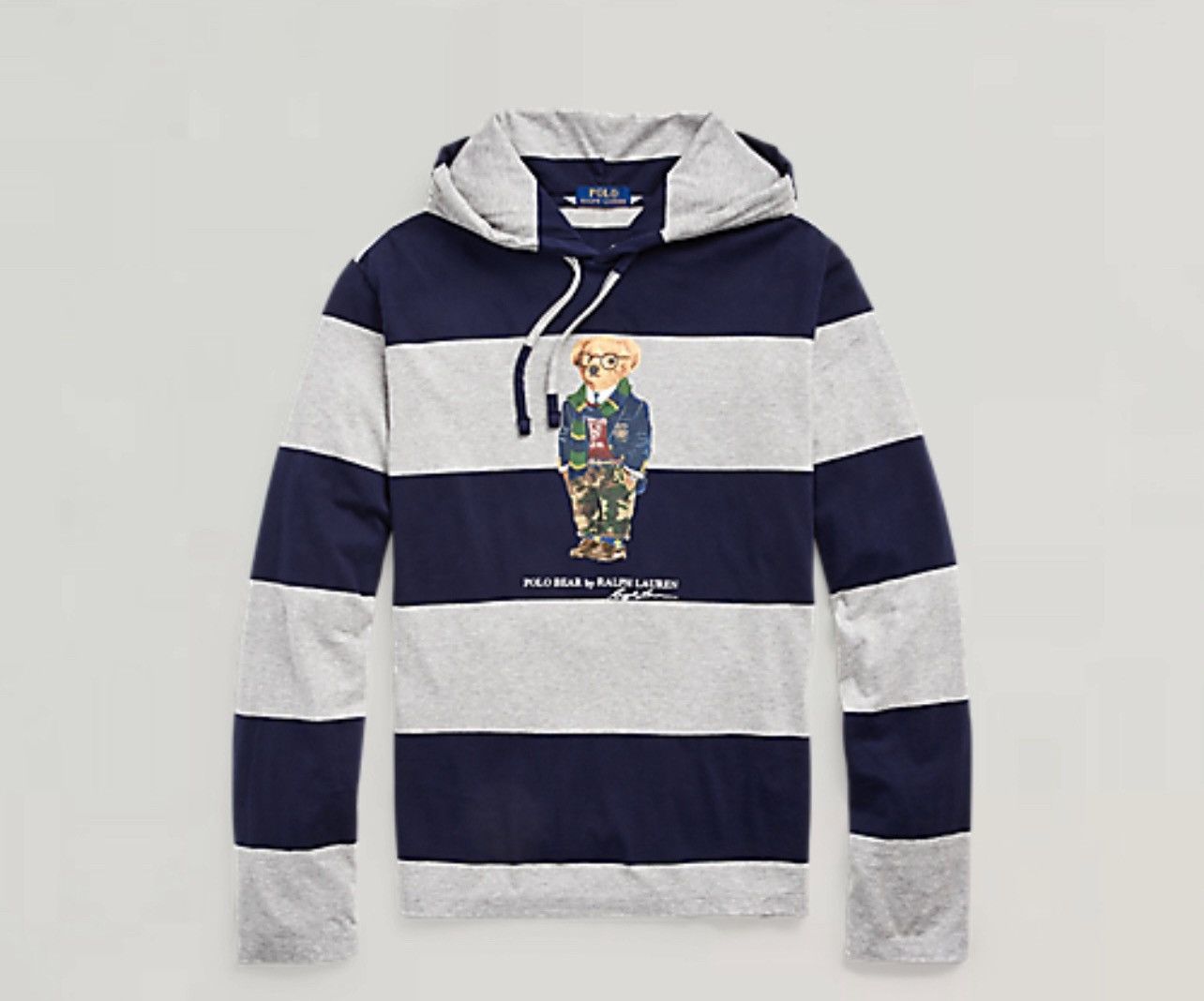 Polo Ralph Lauren polo ralph lauren striped hoodied long sleeveT shirt size L Size US L / EU 52-54 / 3 - 1 Thumbnail