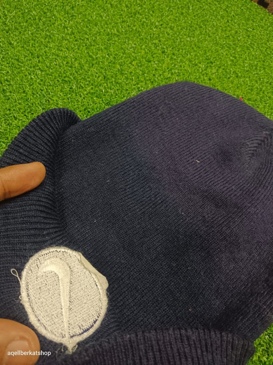 Nike VTG 80s NIKE SWOOSH Taiwan ROC Embroidered Logo Beanie Size ONE SIZE - 4 Thumbnail