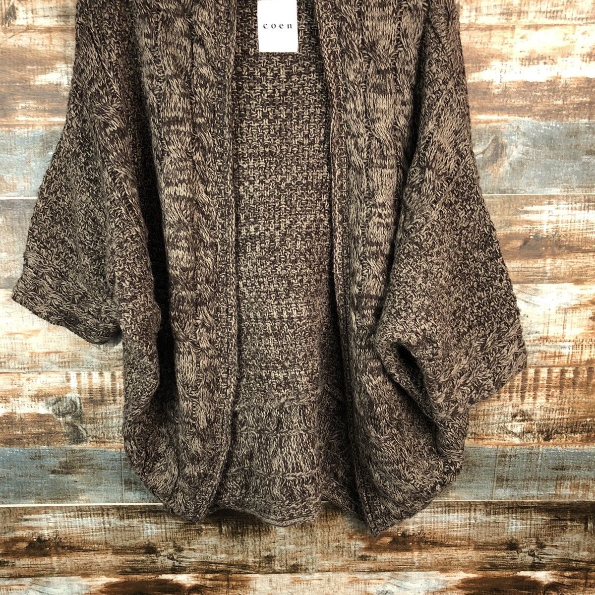 Homespun Knitwear × Japanese Brand Coen Brown cardigan japan Knitwear #A1530 Size XL / US 12-14 / IT 48-50 - 6 Thumbnail