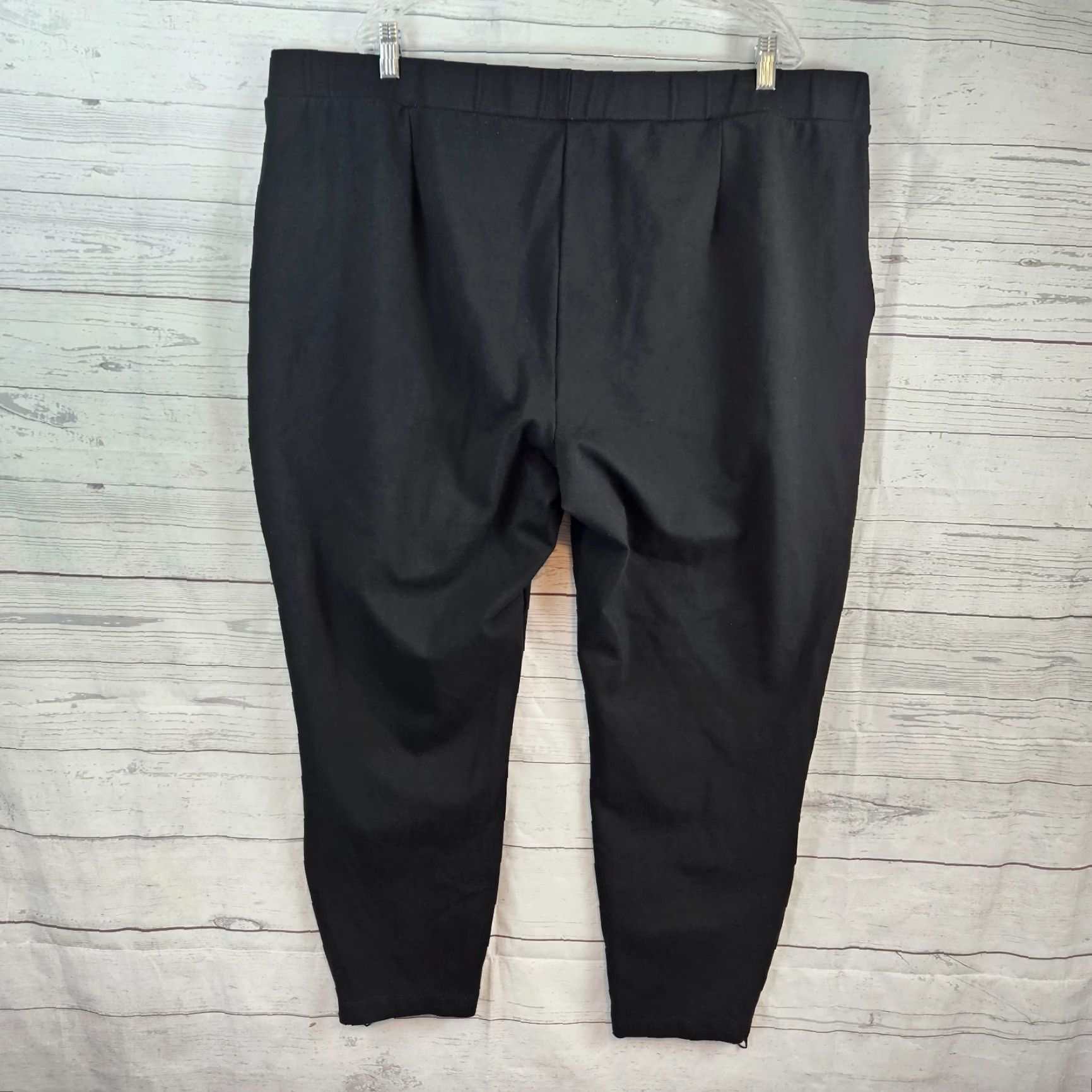 Vintage Universal Standard Womens Moro Pocket Signature Ponte Pants Sz XL 26-28 Black Size 26" / US 2 / IT 38 - 4 Thumbnail