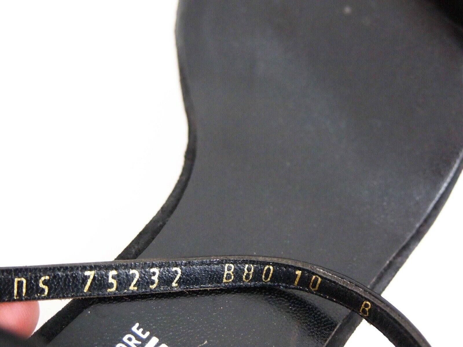 Salvatore Ferragamo Ferragamo Heels Strappy Sandals Black Leather US 10 EU 40.5 Size US 10 / IT 40 - 6 Thumbnail