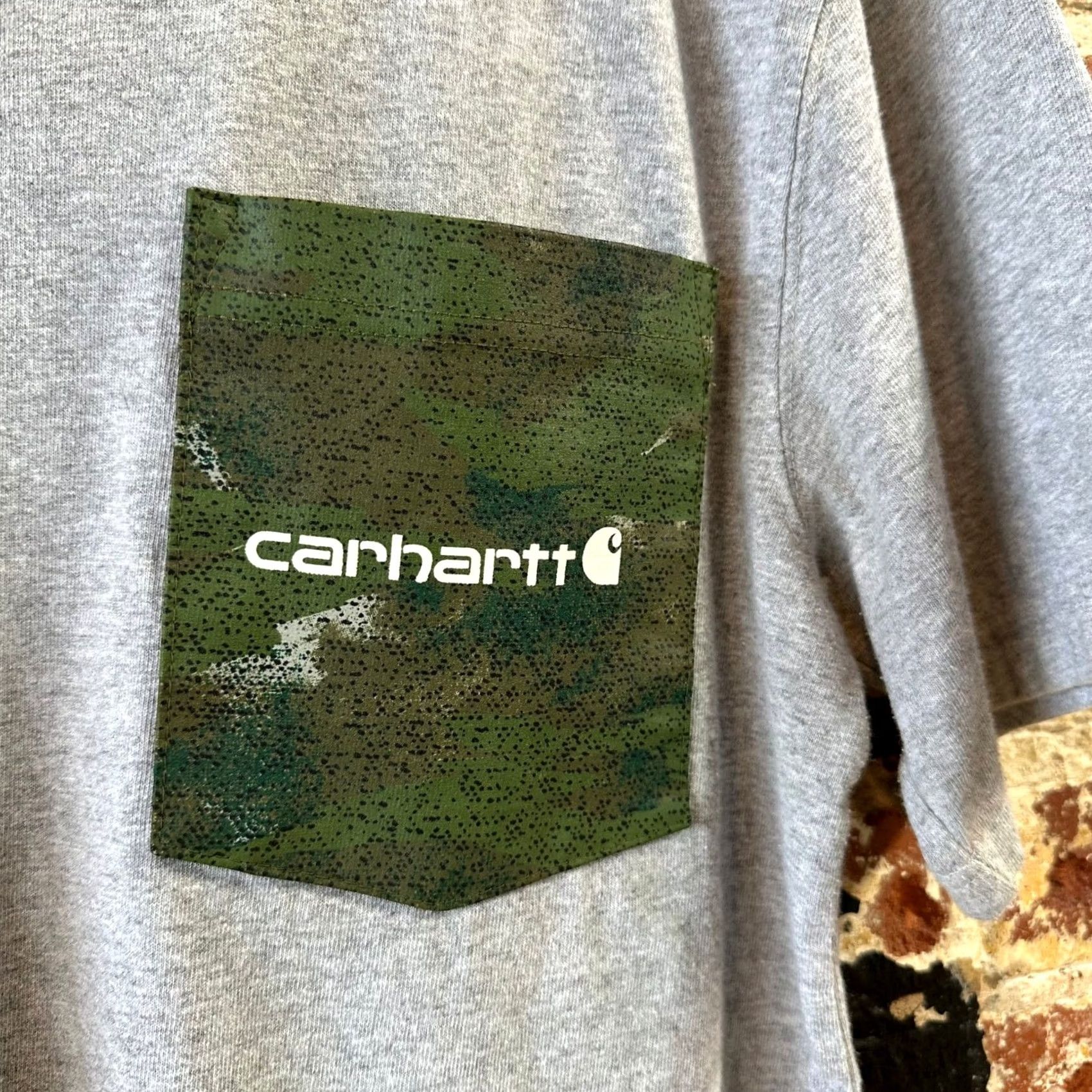 Carhartt Carhartt Workwear Shirt Mens Medium Gray Camo Relaxed Fitet Short Sleeve Size US M / EU 48-50 / 2 - 4 Thumbnail