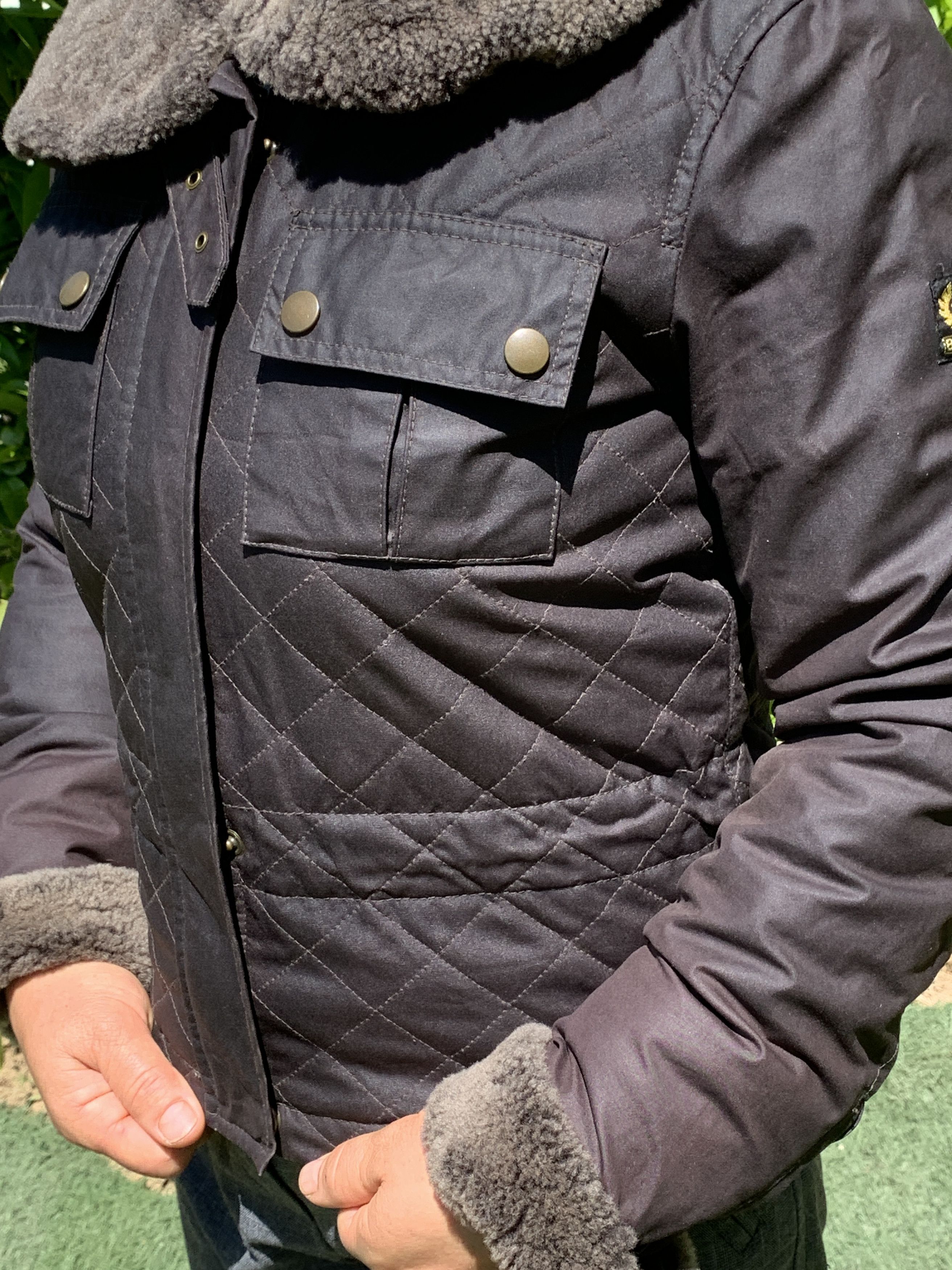 Belstaff Wax 85 Anniversary Gold Label Light Fur Size 40 S