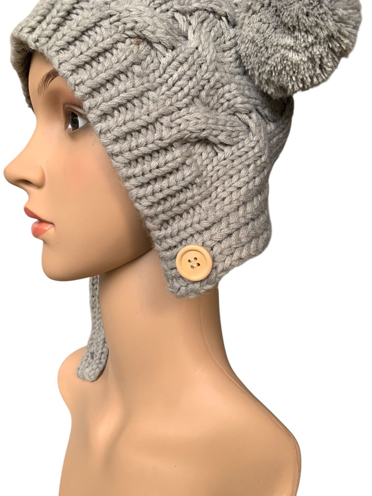 Japanese Brand × Kapital × Vintage Women Hat Cat Ear Crochet Braided Knitt By Hand made Size ONE SIZE - 11 Thumbnail