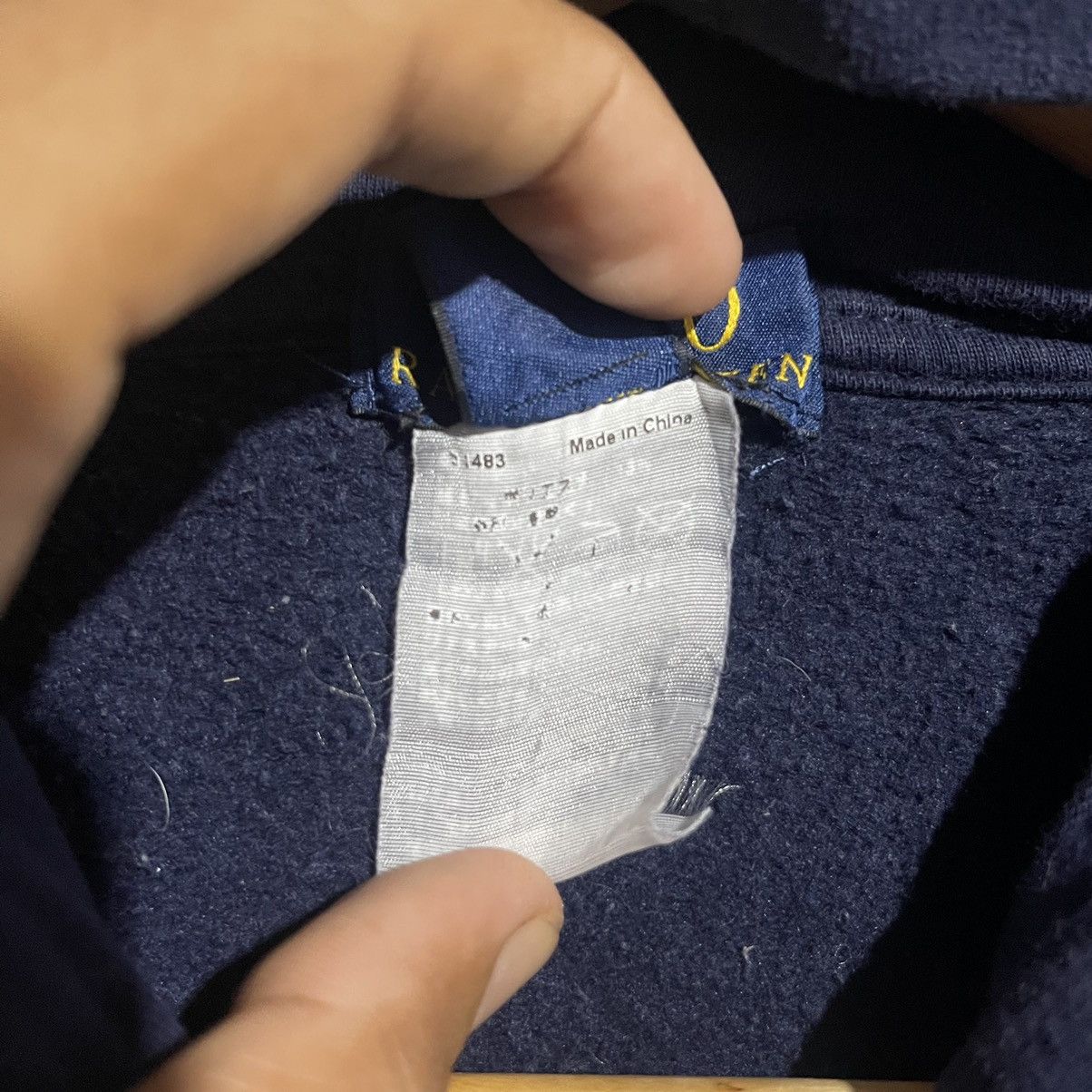 Polo Ralph Lauren Vintage Y2K Polo Ralph Lauren Navy Full-Zip Hoodie Size US S / EU 44-46 / 1 - 9 Thumbnail