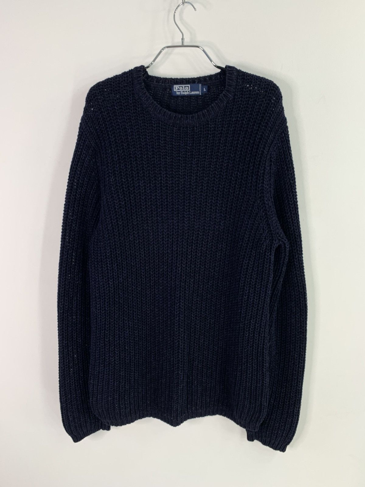 Polo Ralph Lauren × Ralph Lauren × Vintage vintage Ralph Lauren Knitted Cotton/Linen Sweater L Size Size US L / EU 52-54 / 3 - 1 Thumbnail