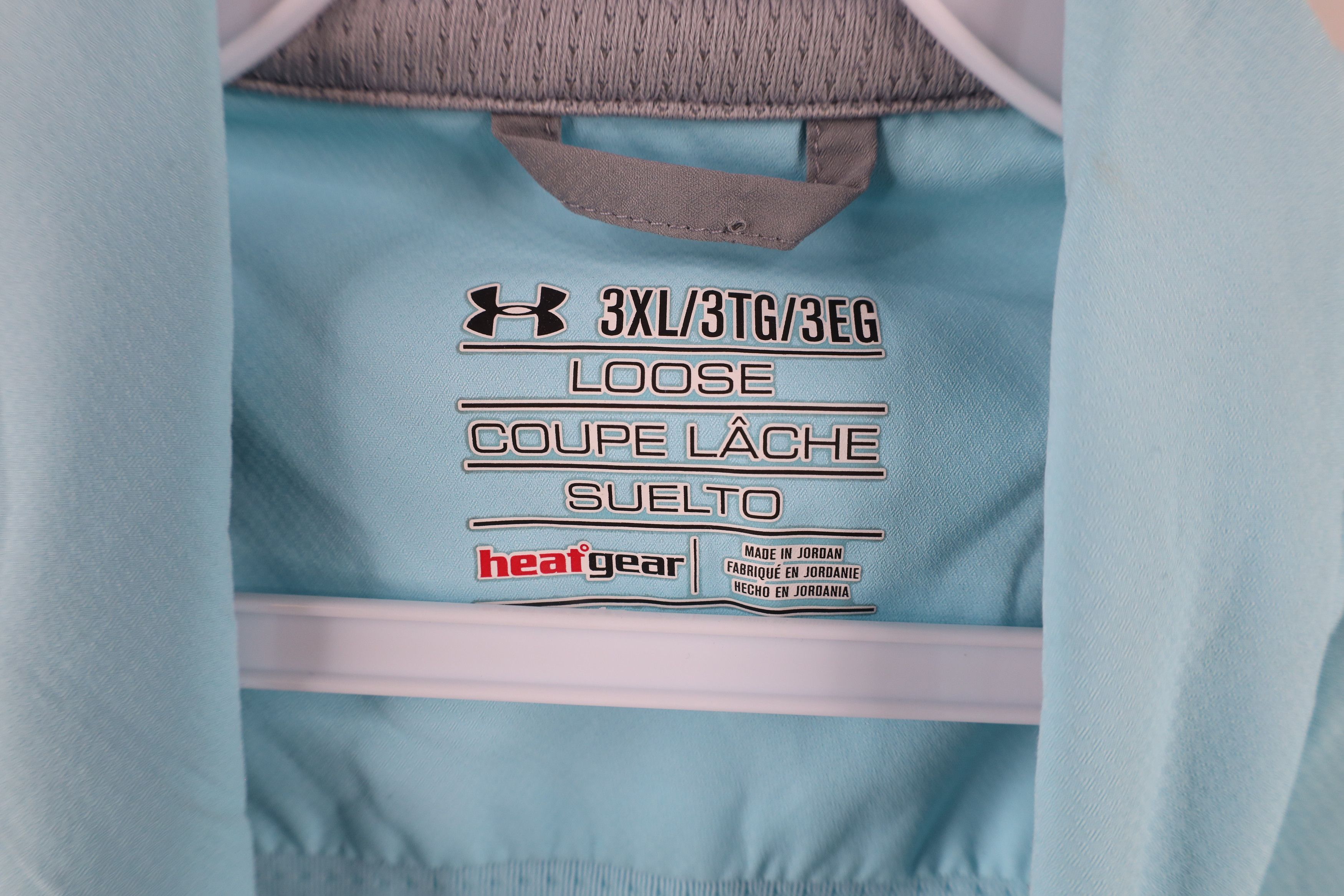 Under Armour × Vintage Under Armour Short Sleeve Collared Button Shirt Blue Size US XXL / EU 58 / 5 - 7 Thumbnail