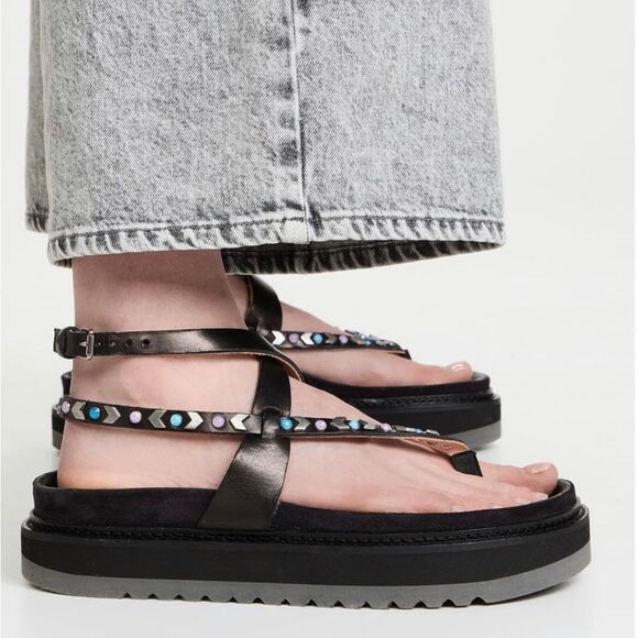 Isabel Marant 🎀 SSENSE AUTHENTIC Isabel Marant Ellham sandals 39 Size US 9 / IT 39 - 2 Thumbnail