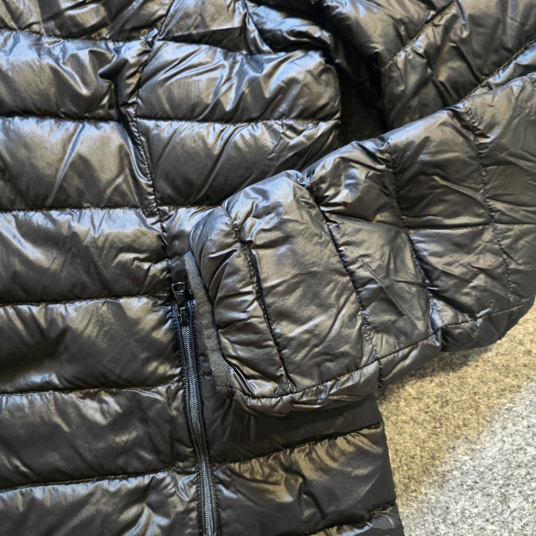 TNA TNA Jacket Womens XL Black Botaine Super Light Puffer Down Hooded Packable Jacket Size XL / US 12-14 / IT 48-50 - 3 Thumbnail