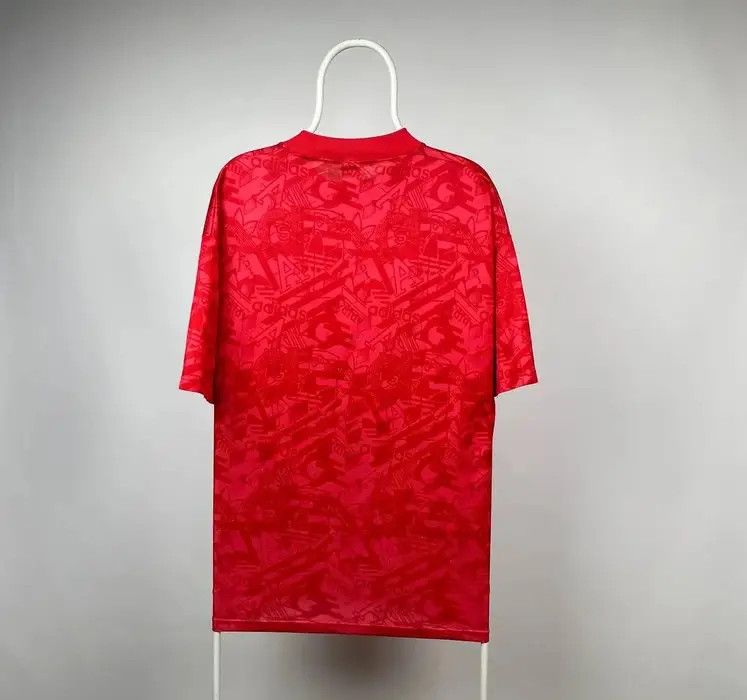 Adidas Adidas vintage T-shirt monogram big neck size M oversize Size US M / EU 48-50 / 2 - 2 Thumbnail