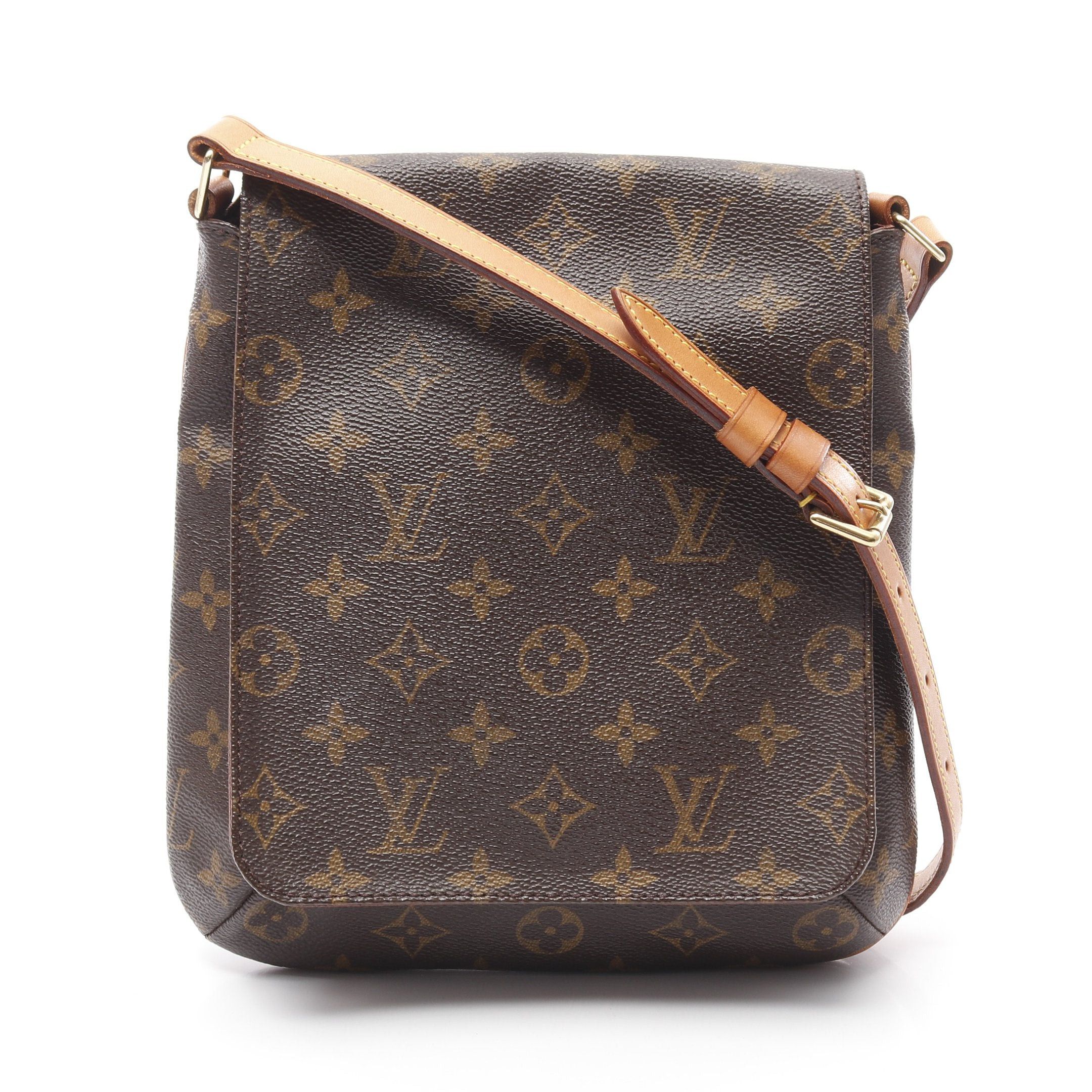 Louis Vuitton Louis Vuitton Musette Salsa Short Strap Monogram Shoulder Bag Leather Brown Size ONE SIZE - 1 Thumbnail