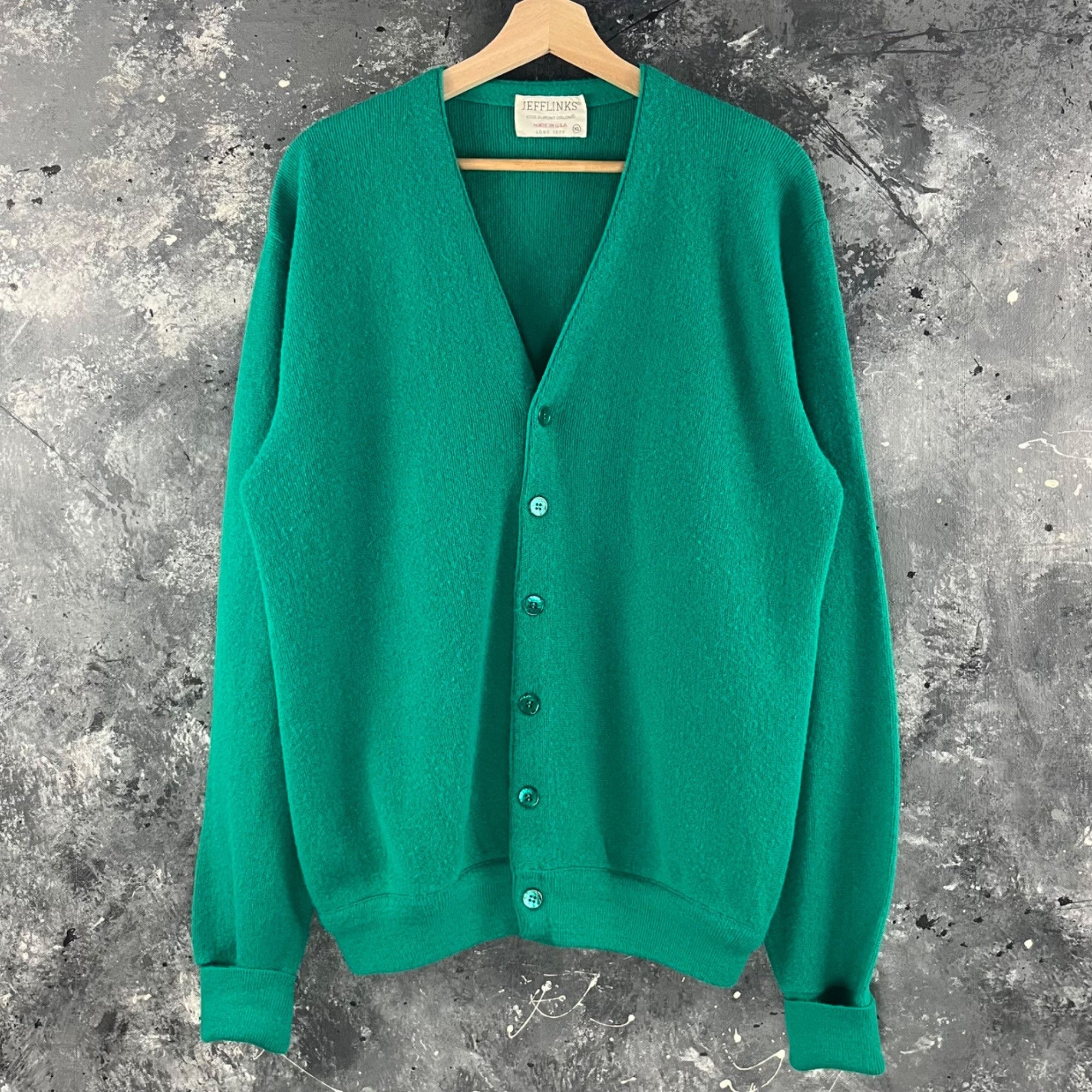 Vintage Vintage 60’s Jefflinks knit cardigan Size US L / EU 52-54 / 3 - 1 Thumbnail