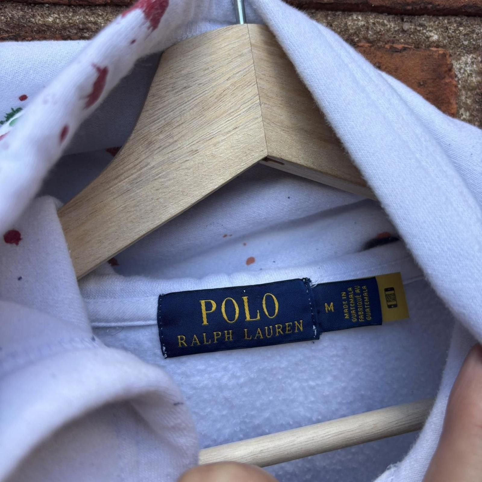 Polo Ralph Lauren polo Ralph Lauren spell out paint splatter hoodie M Size US M / EU 48-50 / 2 - 6 Thumbnail