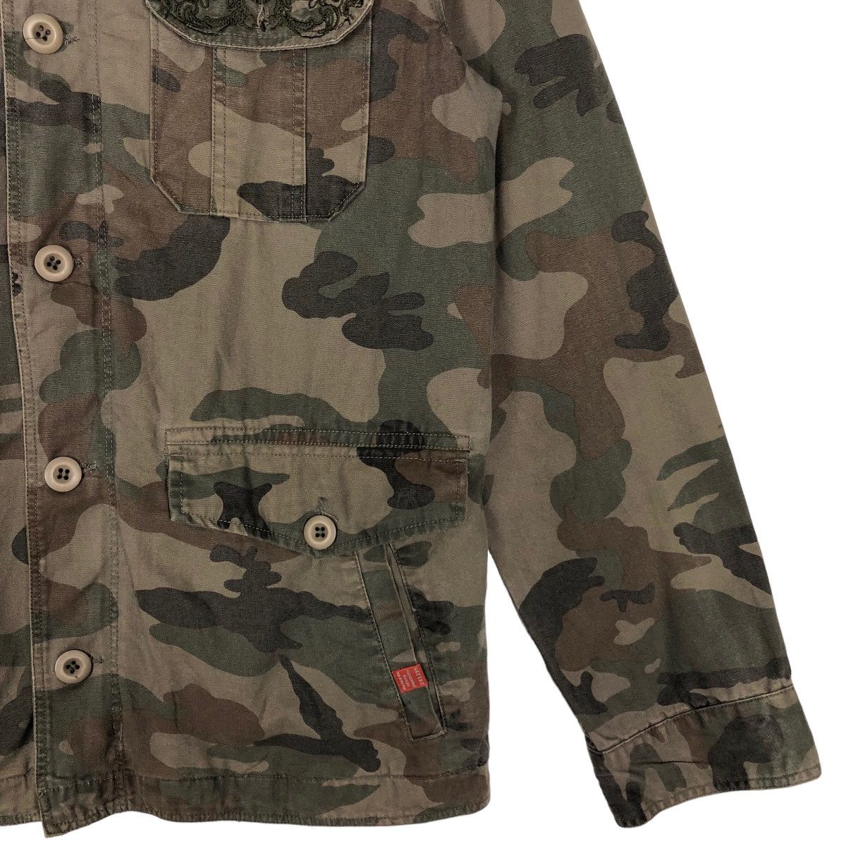 Hysteric Glamour 🔥Camouflage Biker Jacket 291295 Homme Japan Made Size US M / EU 48-50 / 2 - 5 Thumbnail