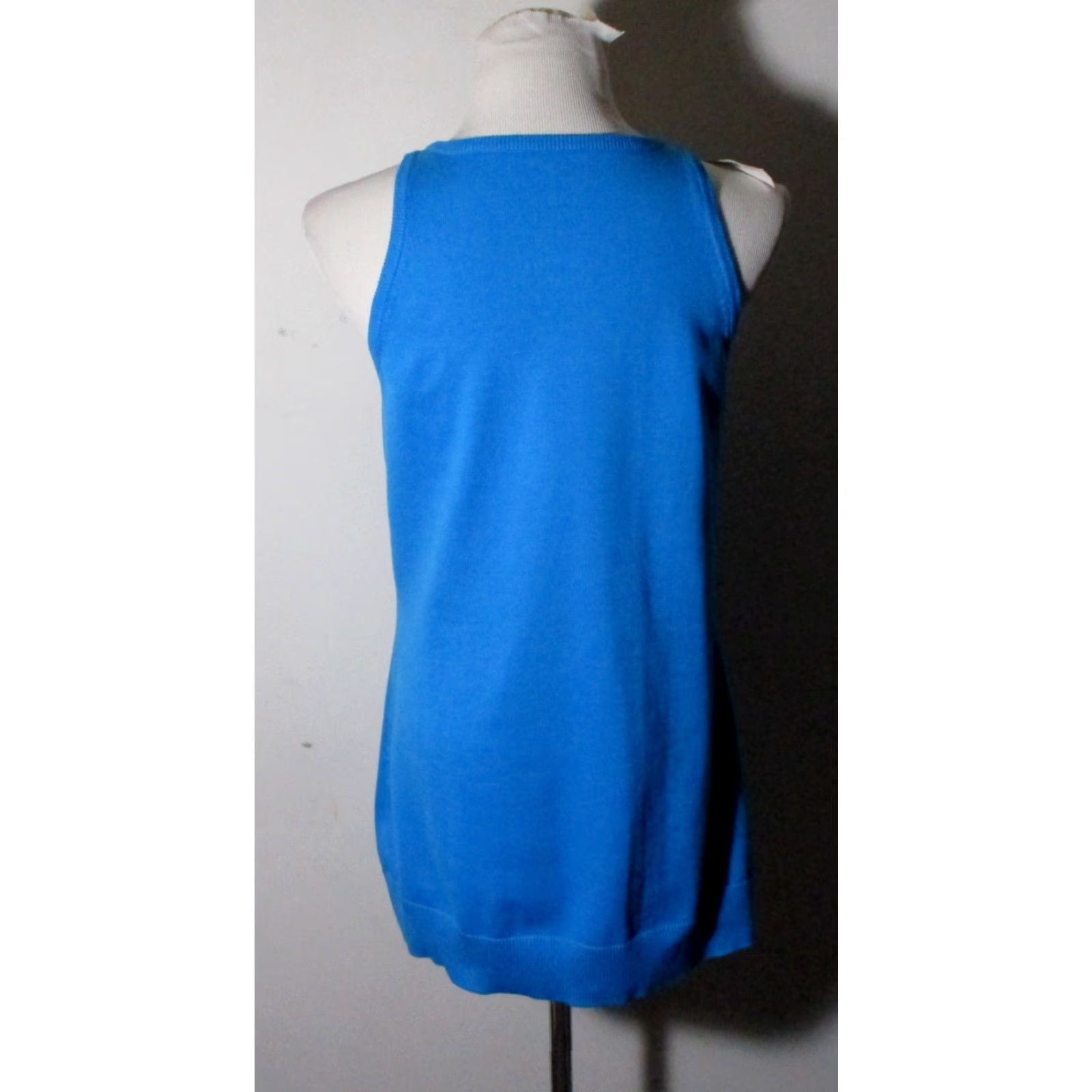 Tom Tailor TOM TAILOR Blue Sleeveless Cardigan Tank Sweater Vest Women's Size L NWT Size L / US 10 / IT 46 - 5 Thumbnail