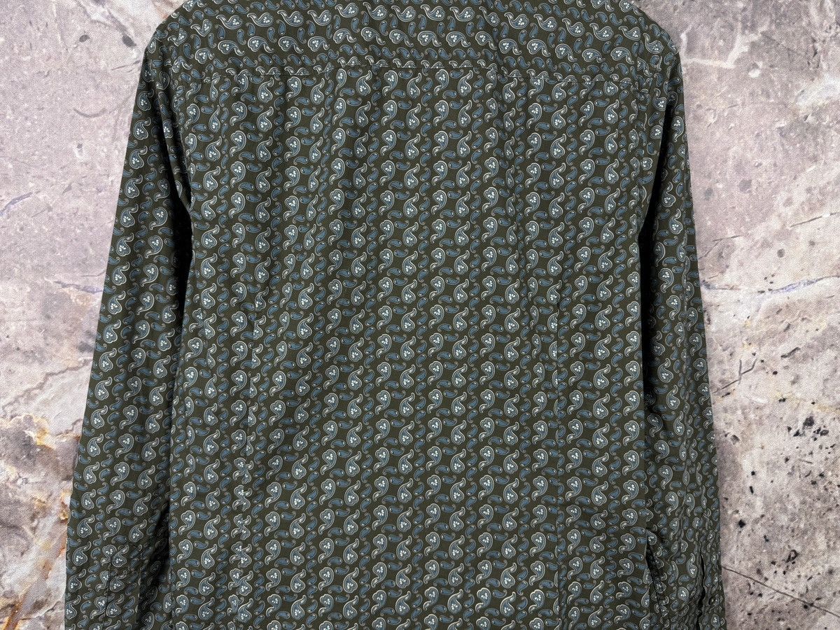 Pretty Green Pretty Green Paisley Print Button Up Shirt Green Long Sleeve Size US M / EU 48-50 / 2 - 13 Thumbnail