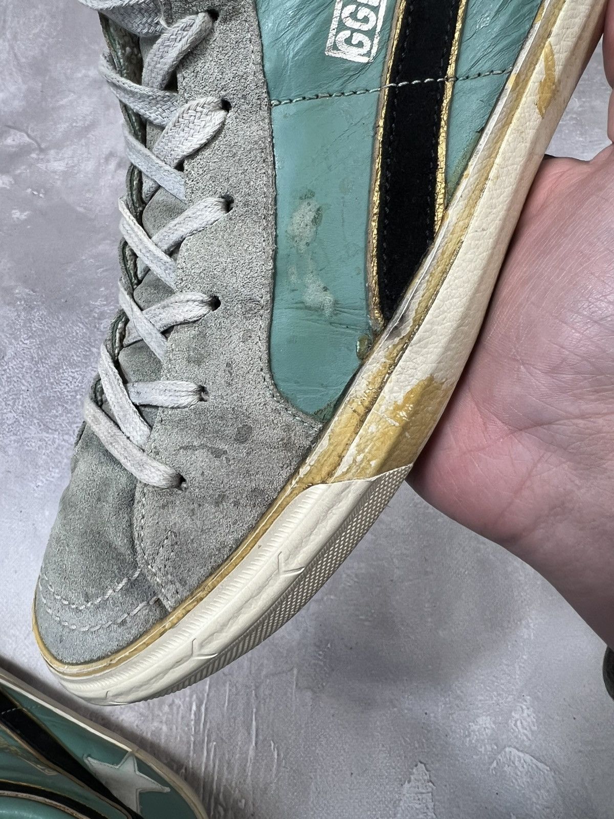 Golden Goose × Vintage Vintage Golden Goose Slide Distressed Sneakers Size US 8 / EU 41 - 14 Thumbnail