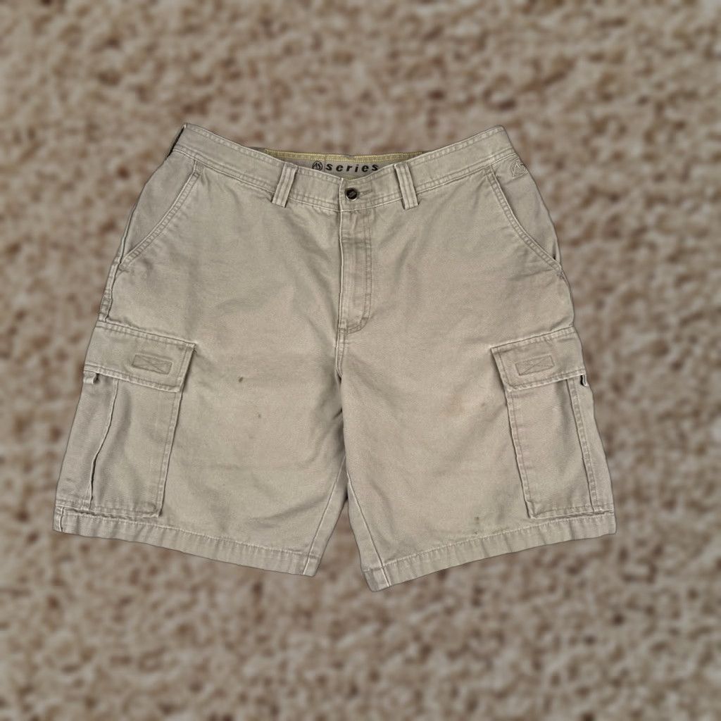 The North Face The North Face Men Short Beige Cotton Canvas Cargo 36x10 Belted Zip Front Pockets Casual Vintage No Size US 36 / EU 52 - 1 Thumbnail