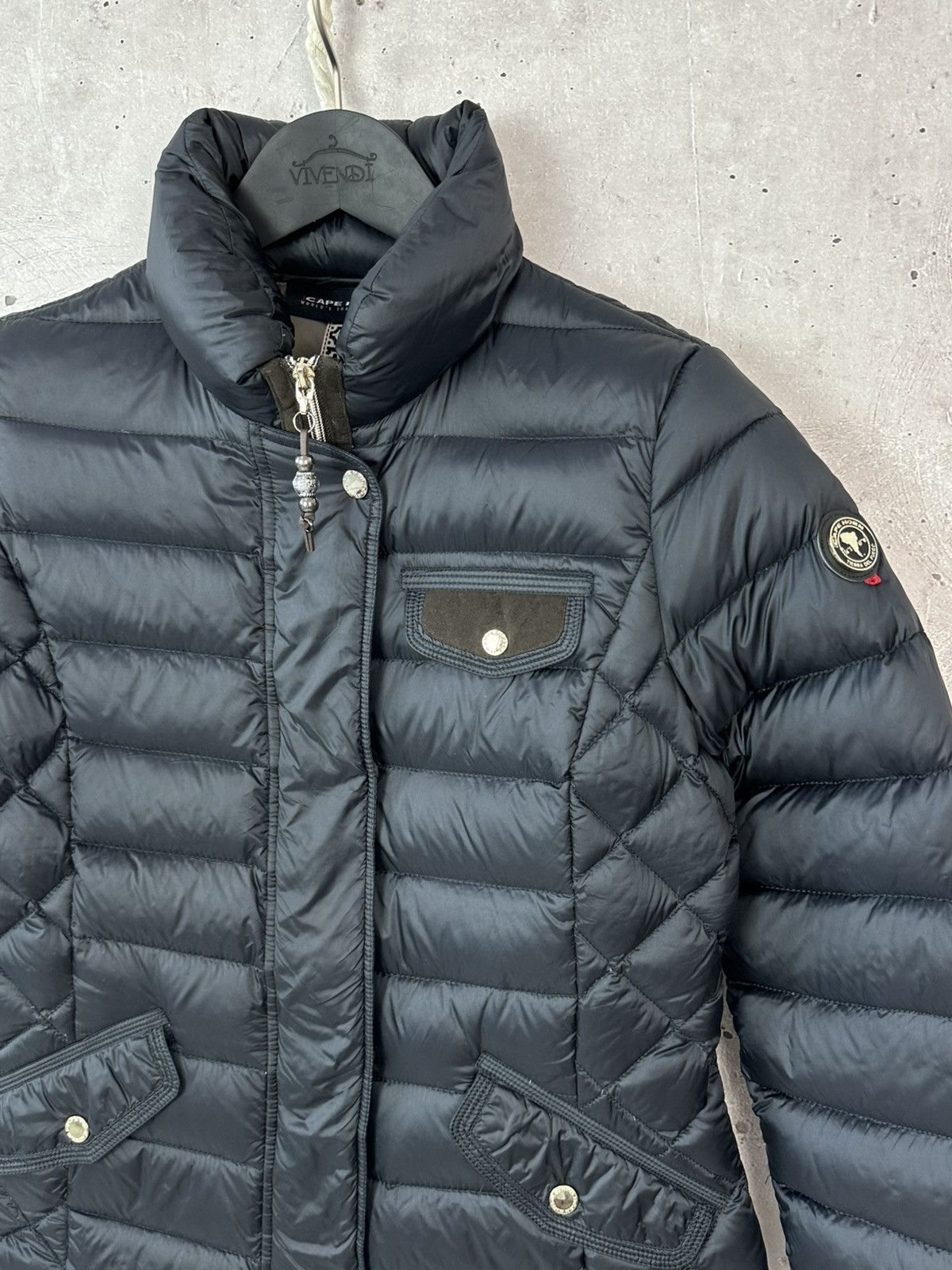 Other Cape Horn Quilted Black Puffer Down Wome’s Zip Jacket Size M / US 6-8 / IT 42-44 - 2 Thumbnail