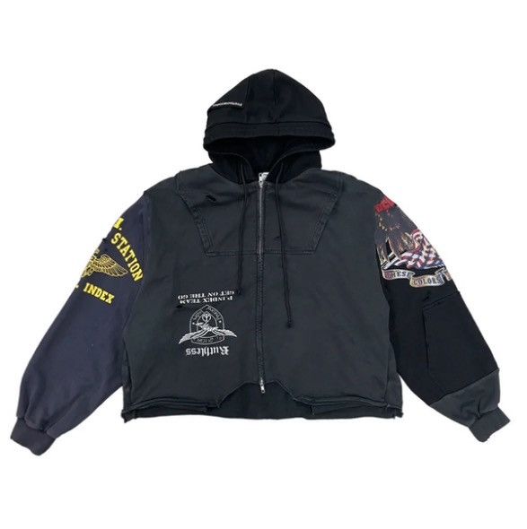 PROJECT G/R Protocol Index UPSIDE DOWN ZIP HOODIE PROJECT GR | Grailed