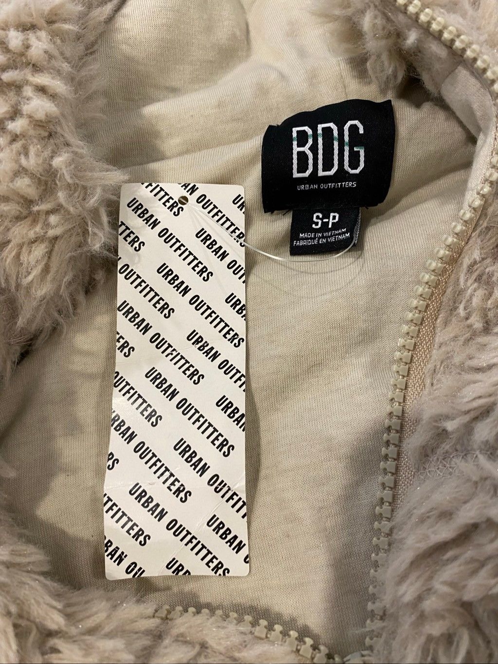 Bdg Nwt BDG Urban Outfitters Sherpa Fleece Hoodie Jacket Cropped Size S / US 4 / IT 40 - 8 Thumbnail