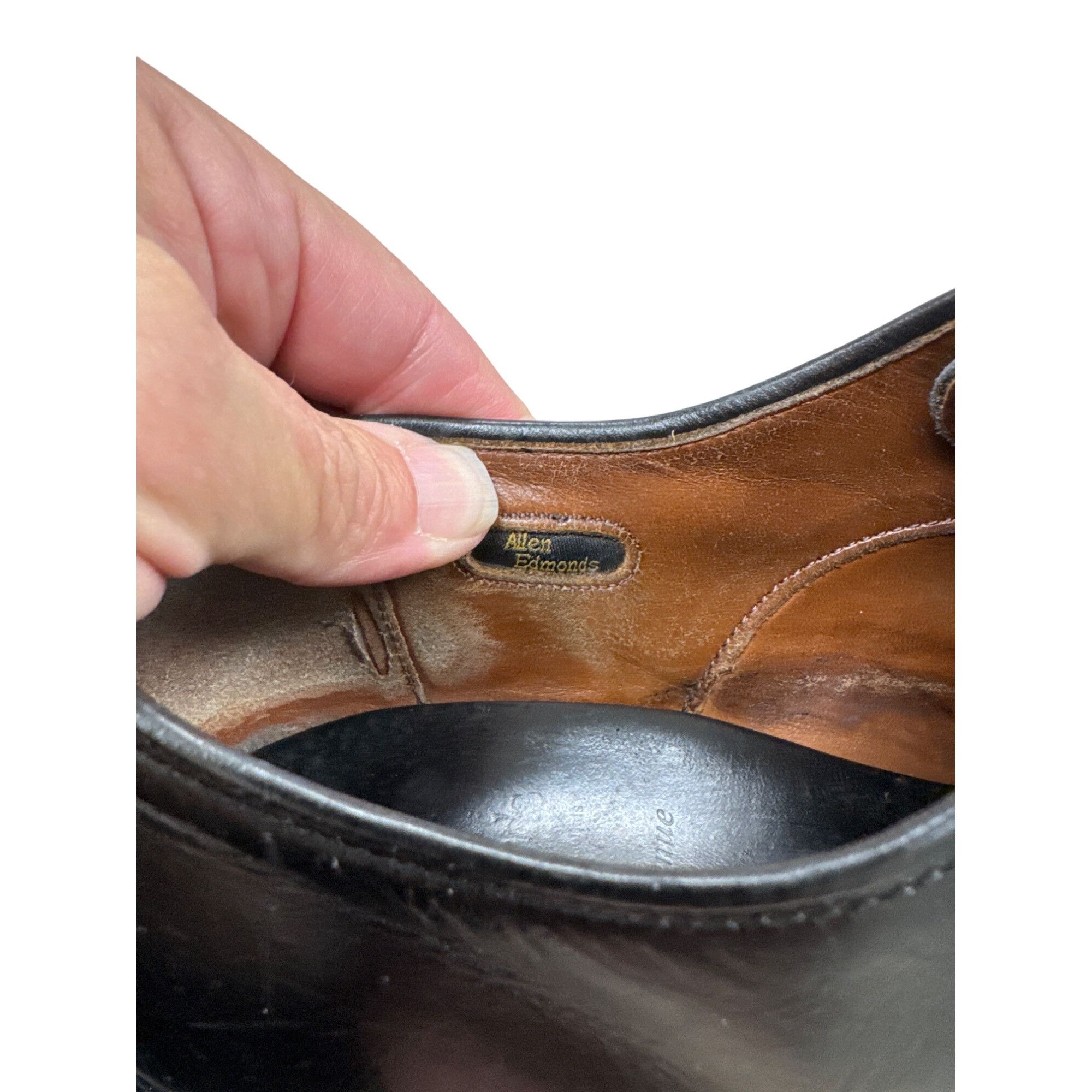 Allen Edmonds Allen Edmonds Park Avenue Mens Black Leather Oxford Shoes Si Size US 11.5 / EU 44-45 - 9 Thumbnail