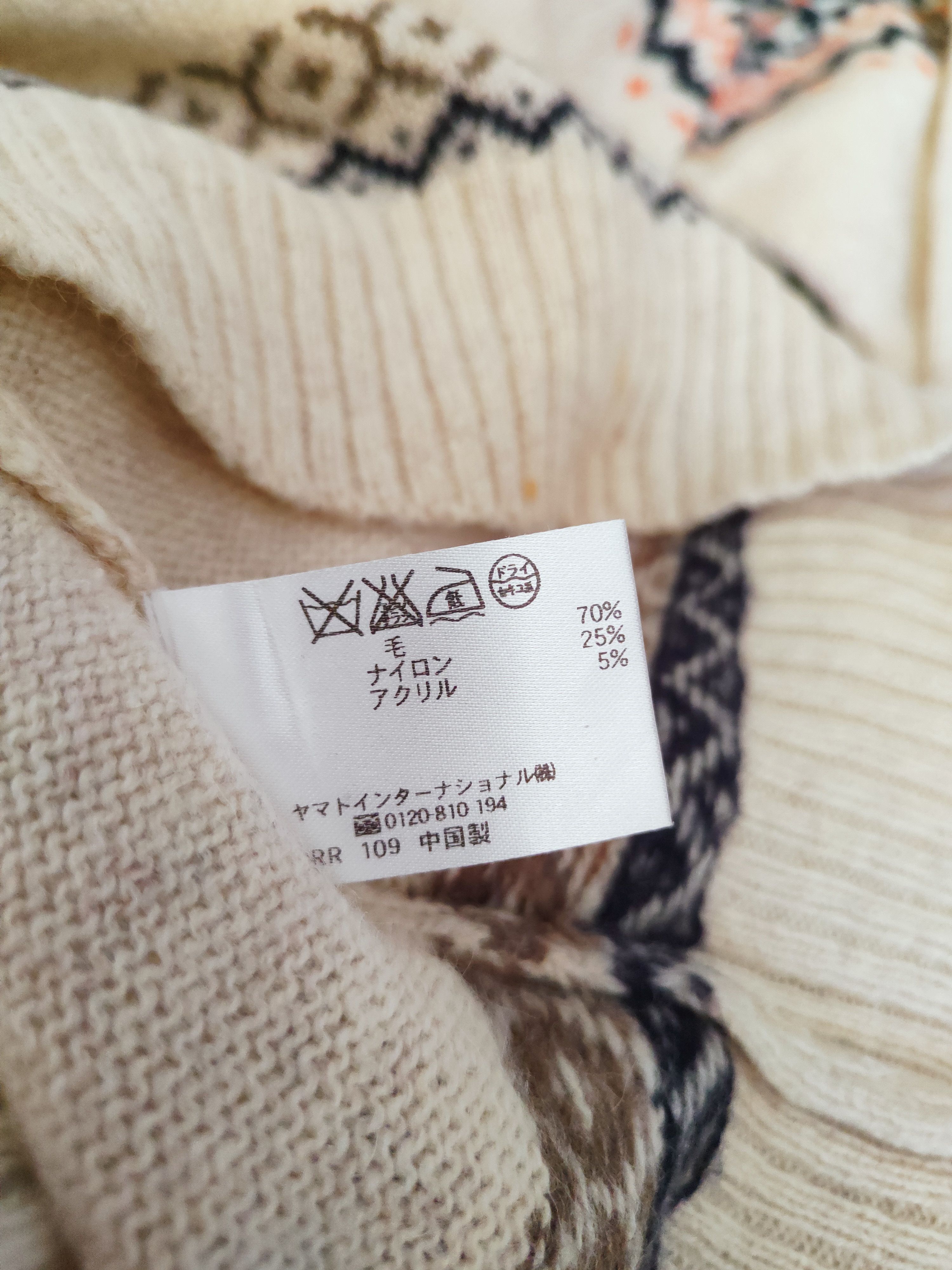Japanese Brand × Vintage Kearney House Cream Knitwear Sweatshirts #W676 Size M / US 6-8 / IT 42-44 - 10 Thumbnail