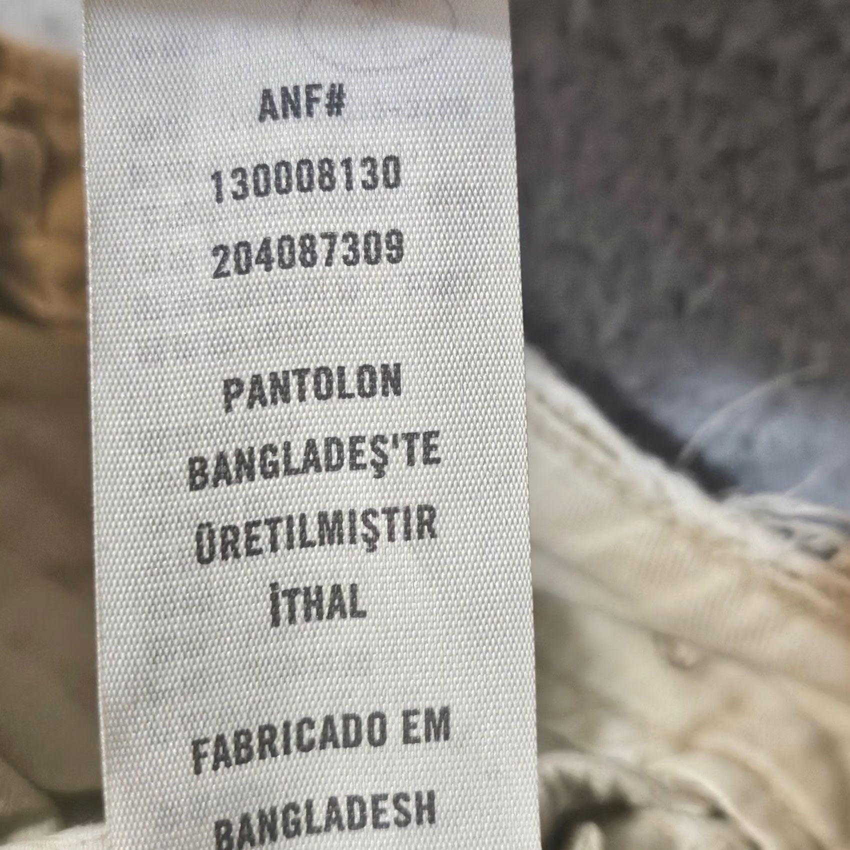 Abercrombie & Fitch Abercrombie & Fitch Cargo Pants Men's Size 32 x 34 Khaki Tan Distressed Cotton Size US 32 / EU 48 - 5 Thumbnail