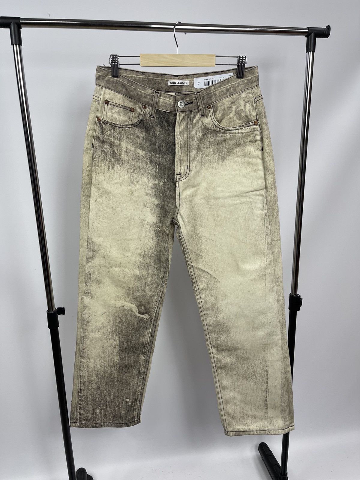 Our Legacy Third Cut Pants Digital Ink Beige Size 30