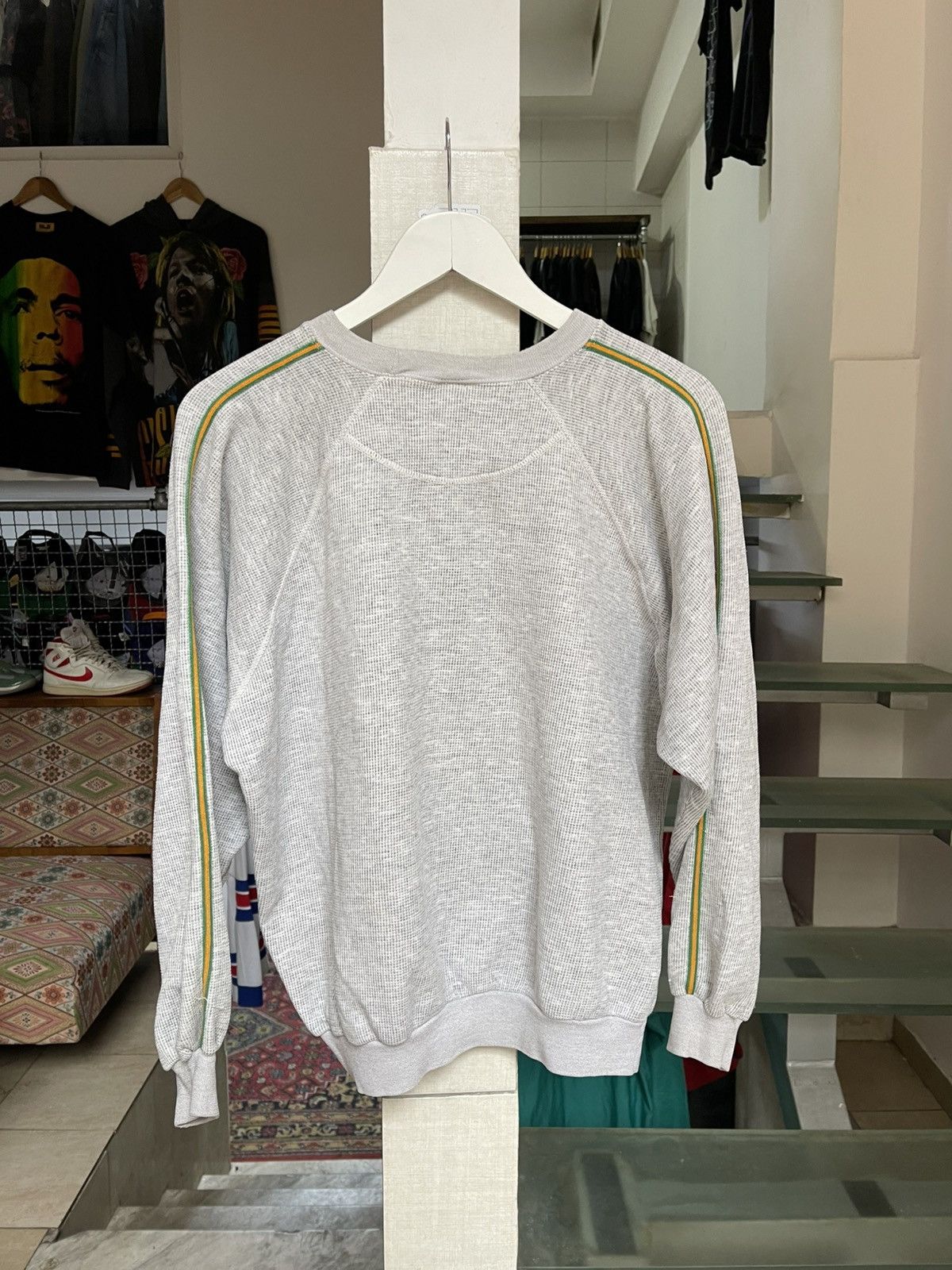 Nike × Vintage Nike Baseball 70s Thermal Sweater Size US L / EU 52-54 / 3 - 3 Thumbnail