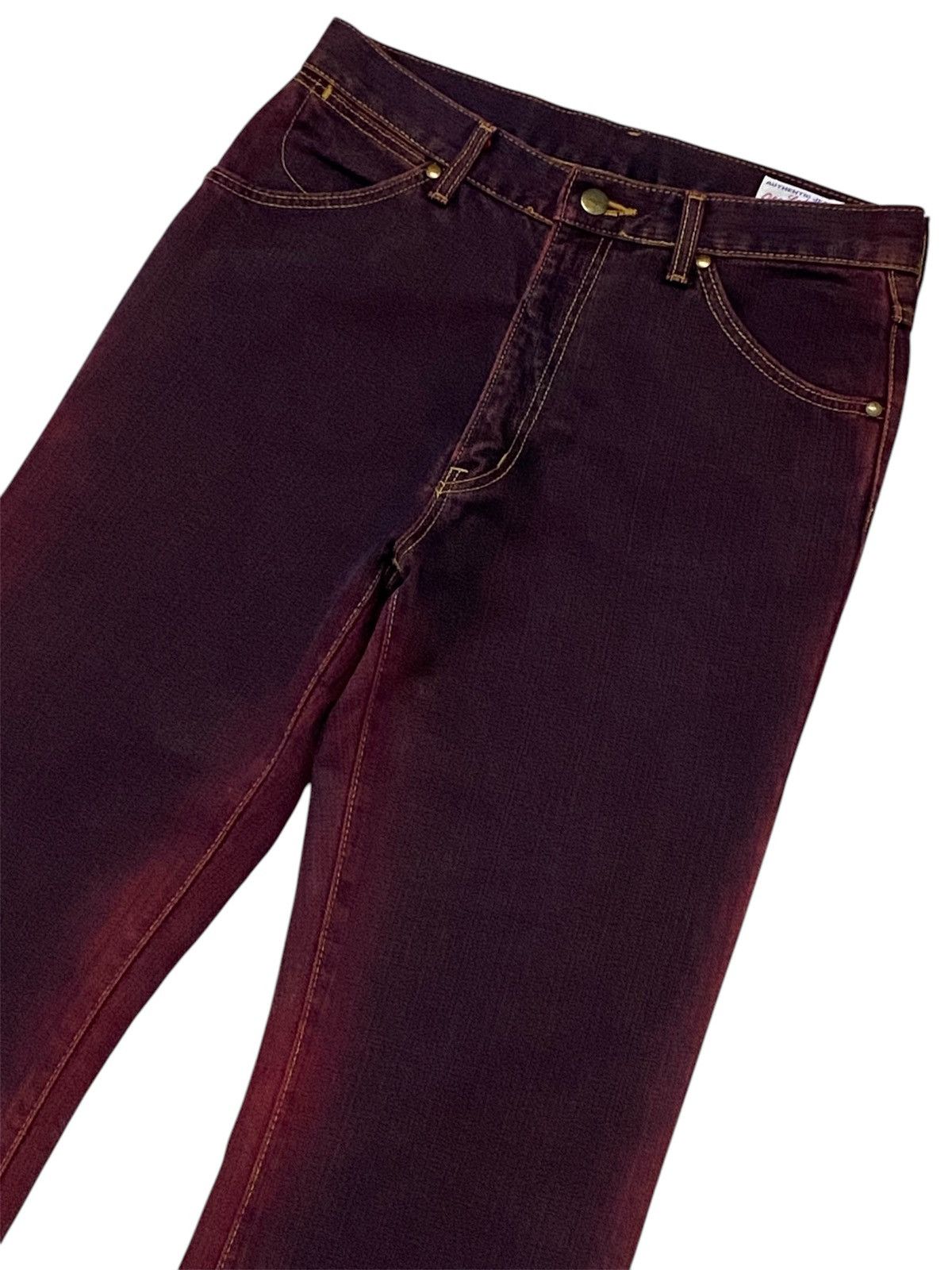 Hysteric Glamour × Japanese Brand × Wrangler 💃Wrangler Classic Red Smoke Flare Jeans Size 29" - 5 Thumbnail