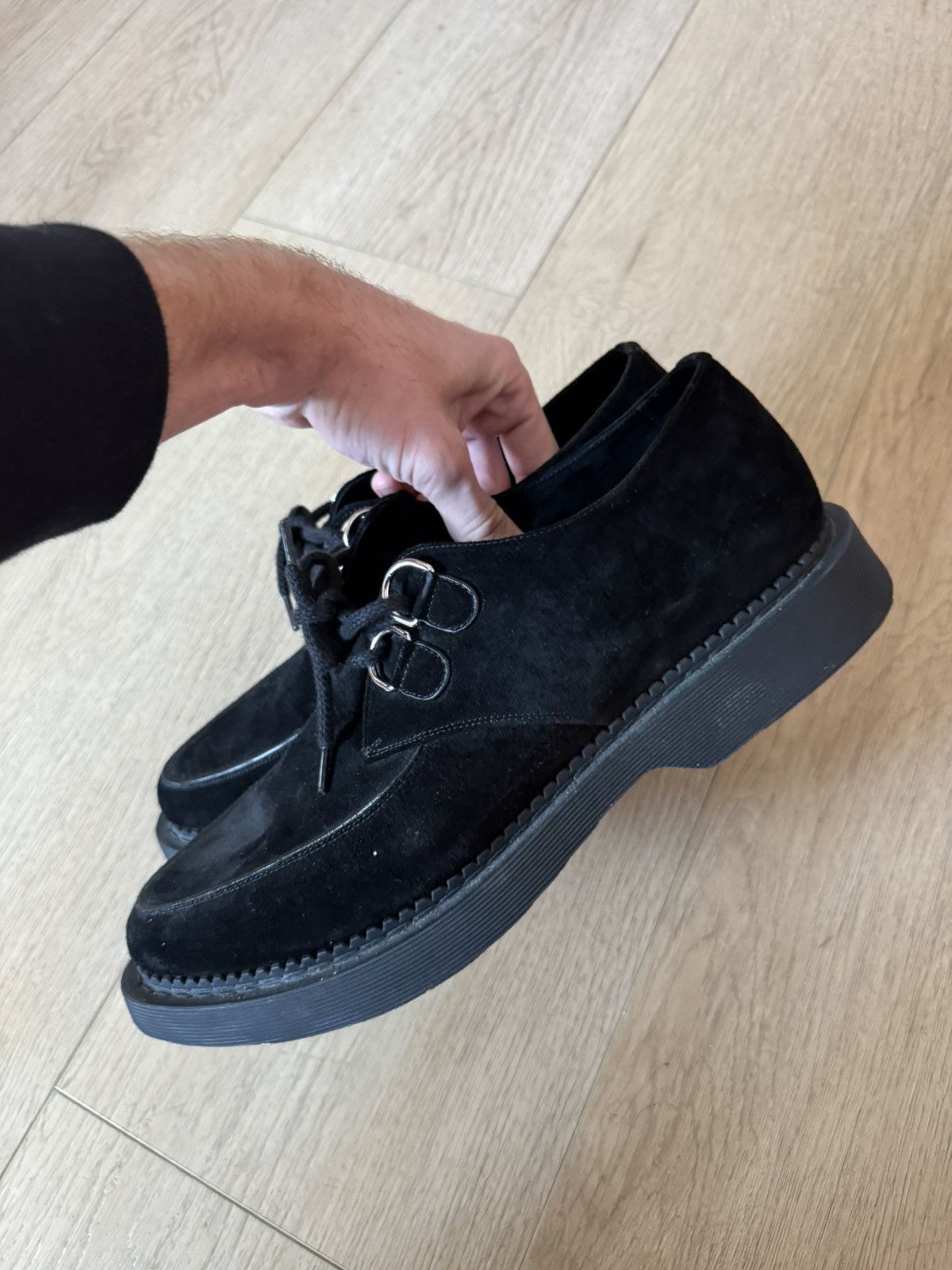 Saint Laurent Paris Suede Teddy Derbys 44 Size US 11 / EU 44 - 6 Thumbnail