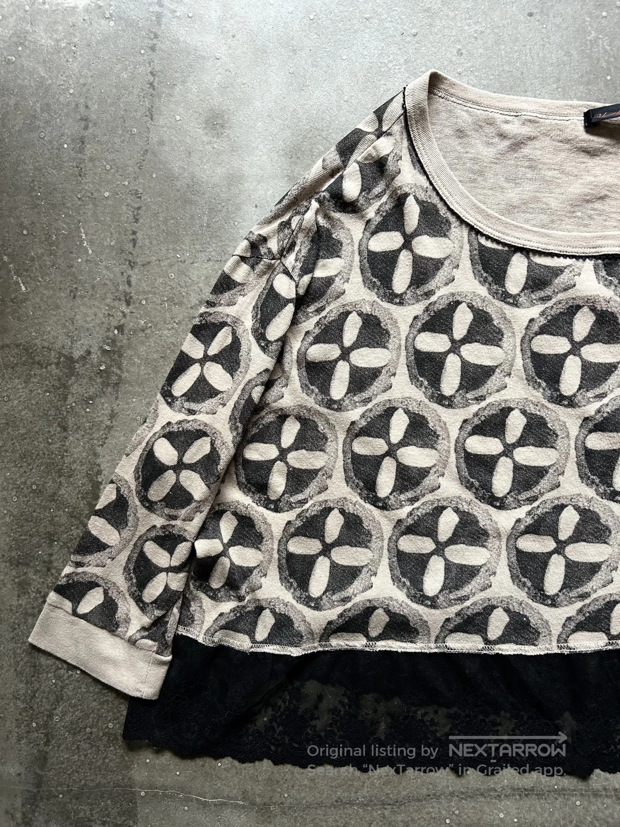 Undercover UNDERCOVER 05ss Lace Print Top. Size M / US 6-8 / IT 42-44 - 3 Thumbnail