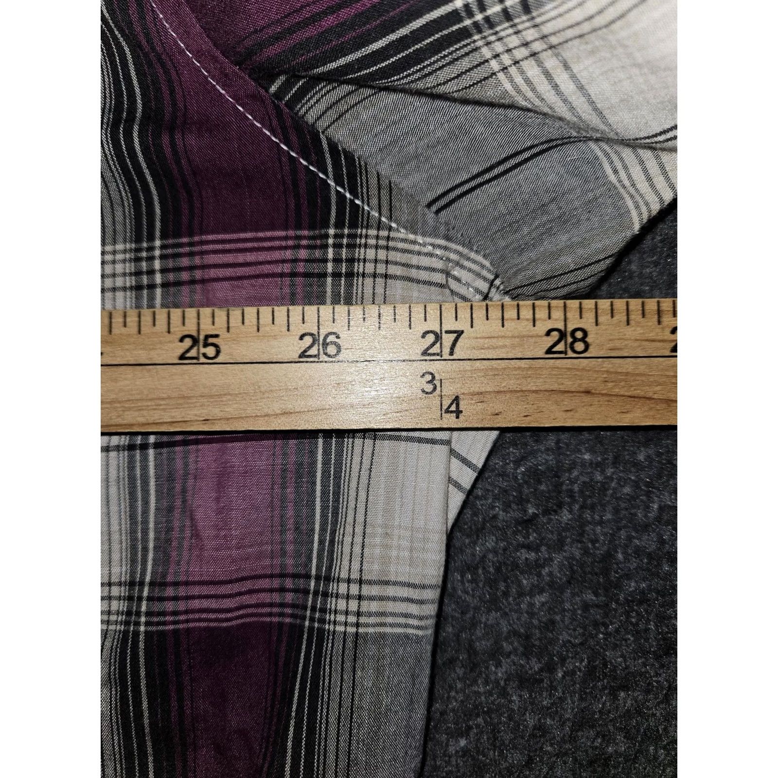Wrangler VINTAGE Wrangler Shirt Mens 2XL Purple Plaid Western Pearl Snap Short Sleeve Shirt Mens 2XL Purple Plaid Western Pearl Snap Short Sleeve Size US XXL / EU 58 / 5 - 3 Thumbnail