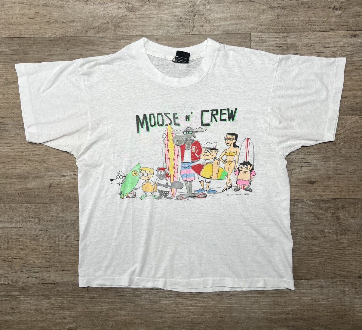 Cartoon Network × Disney × Vintage Vintage rocky and Bullwinkle surf shirt cartoon Size US L / EU 52-54 / 3 - 1 Thumbnail