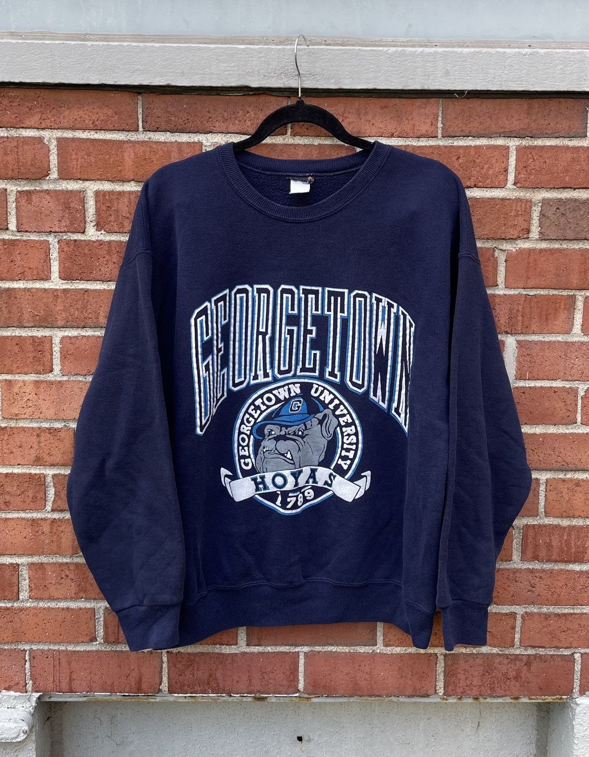 Vintage Vintage Georgetown University Sweatshirt Crewneck Size US XL / EU 56 / 4 - 1 Thumbnail