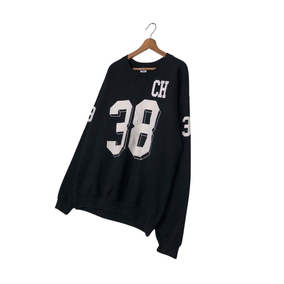 Japanese Brand × Vintage 📌Vintage Sweatshirt Streetwear Style Negatives 38 Big Logo Size US L / EU 52-54 / 3 - 3 Thumbnail