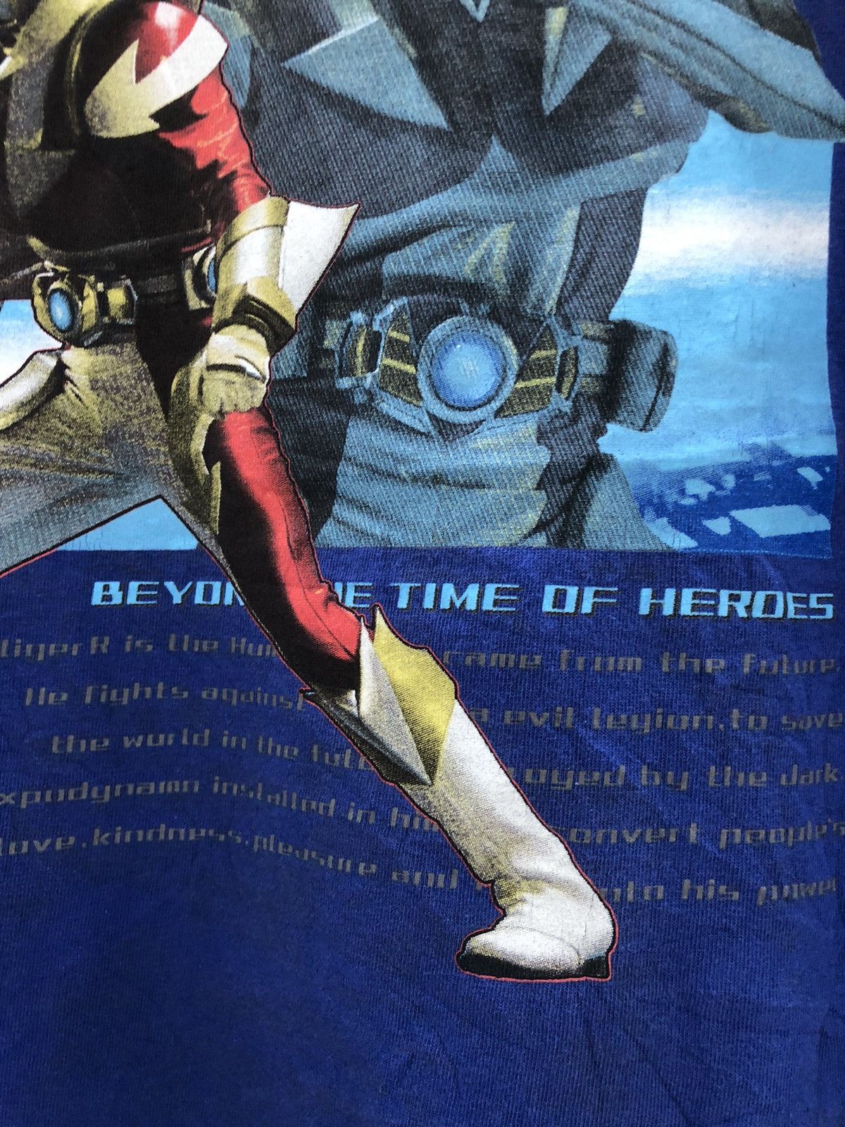 Anime × Japanese Brand × Vintage Vintage Anime Superhero Jikuu Denshi Ibaliger R Tshirt Size US M / EU 48-50 / 2 - 7 Thumbnail