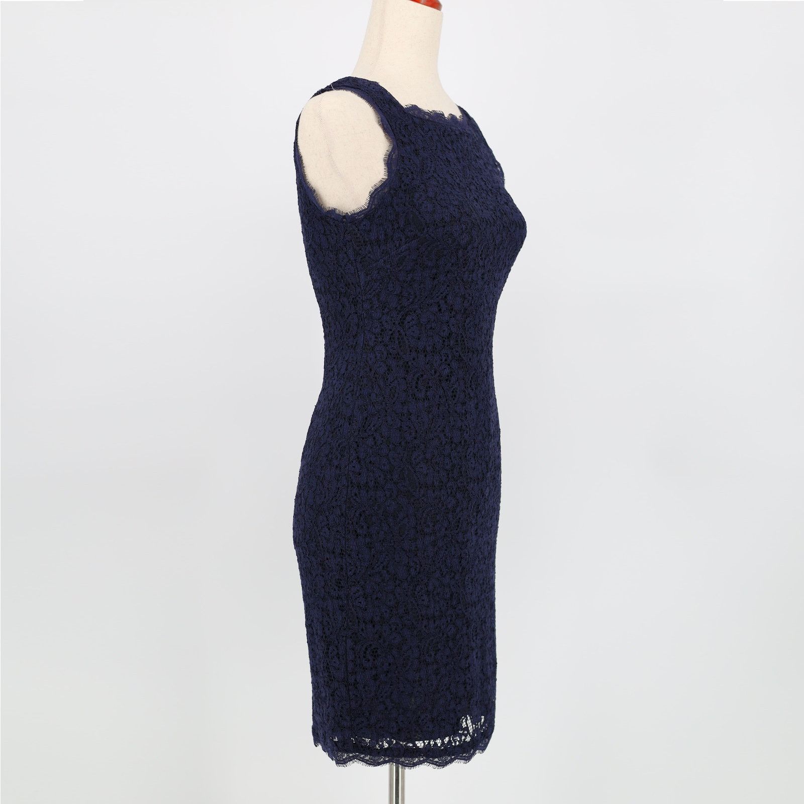 Adrianna Papell Adrianna Papell Women Navy Cocktail Mini Dress Size US 2 Size XS / US 0-2 / IT 36-38 - 3 Thumbnail