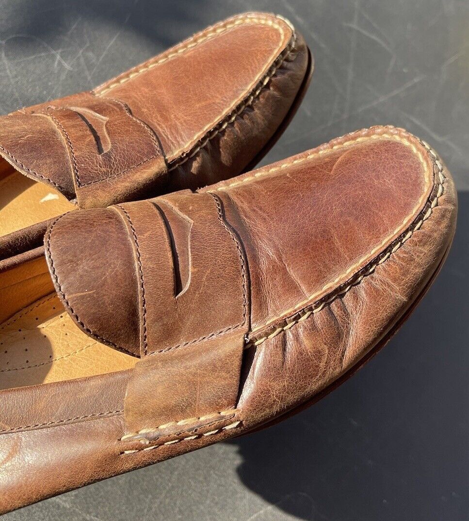 Polo Ralph Lauren POLO RALPH LAUREN Men's Leather Brown Shoes Size 11.5 D Size US 11.5 / EU 44-45 - 8 Thumbnail