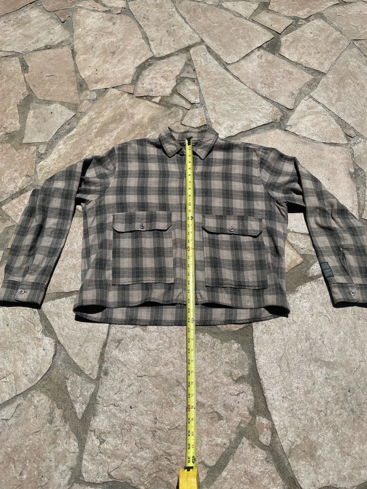 Reese Cooper Cropped Flannel How a Letter Travels Collection Reese Cooper Size US XL / EU 56 / 4 - 6 Thumbnail