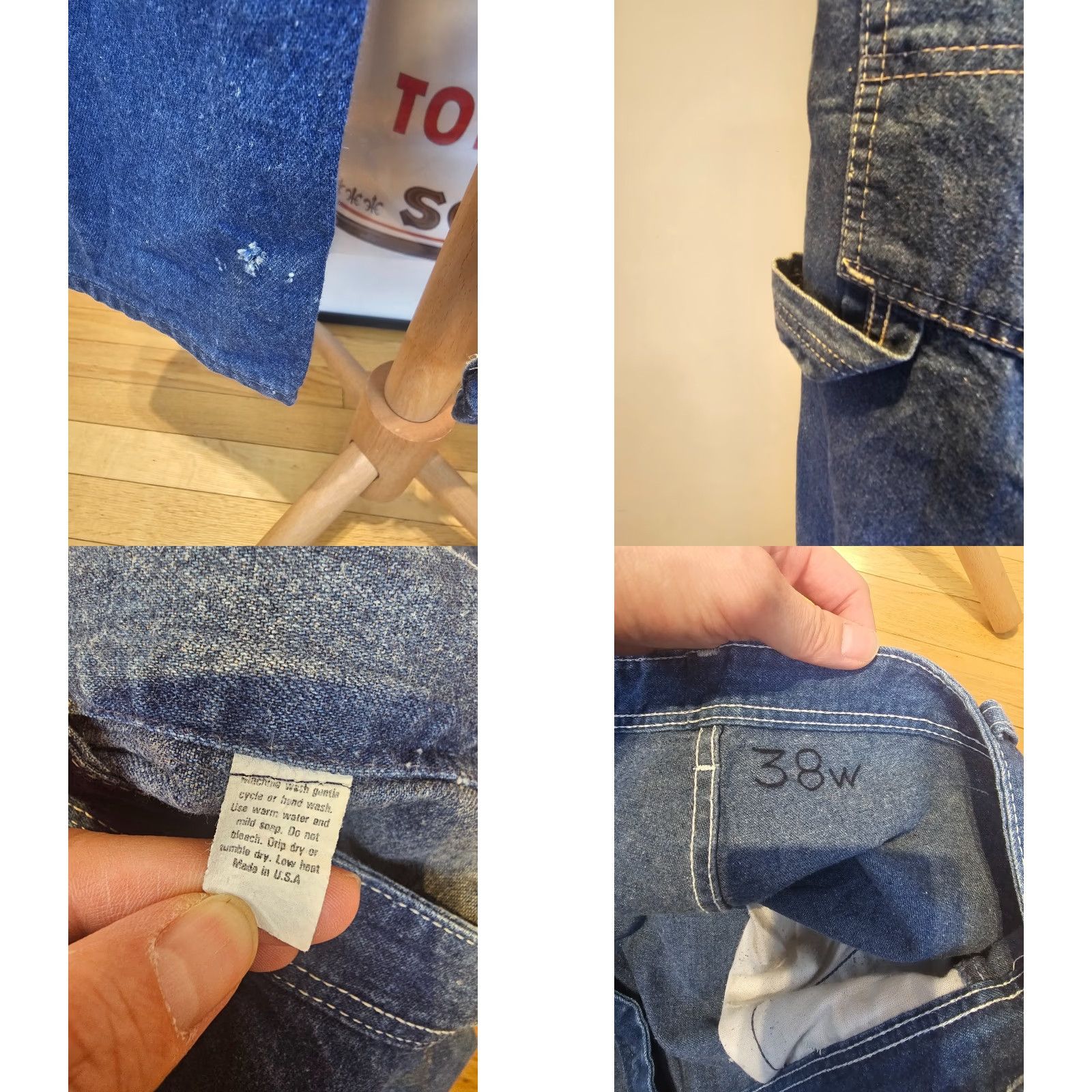 Carter's VINTAGE CARTER'S DENIM CARPENTER PAINTER JENAS PANTS SZ 36 MADE IN USA MEN Jeans 70's Blue 31 44 INSEAM OUTSIDE LEG 36-31-44 Size US 36 / EU 52 - 10 Thumbnail
