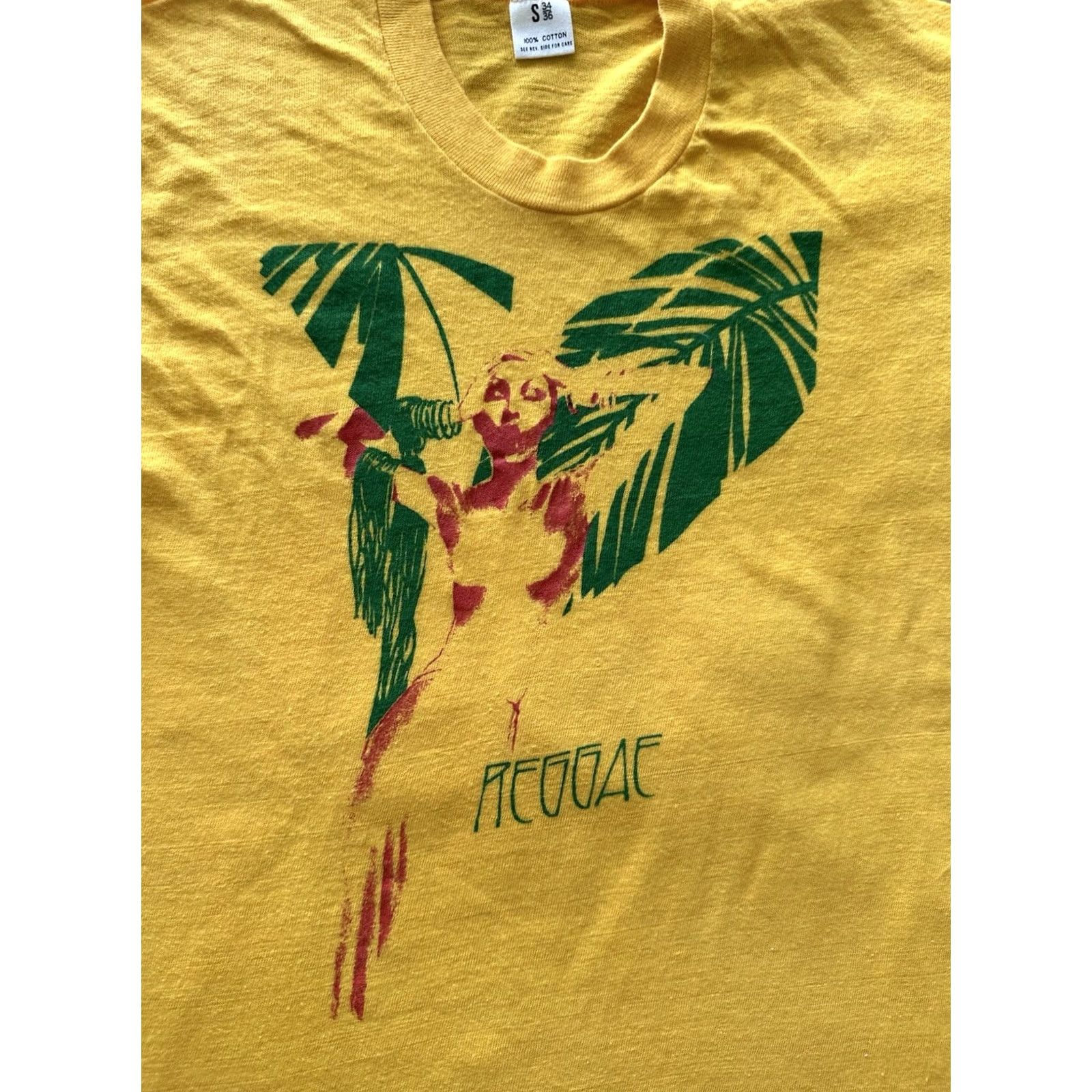Vintage VINTAGE 70s NRPS New Riders Of The Purple Sage Reggae Band Tee Shirt S Yellow Unbranded Unisex Adults Ages 70s Size US S / EU 44-46 / 1 - 2 Thumbnail