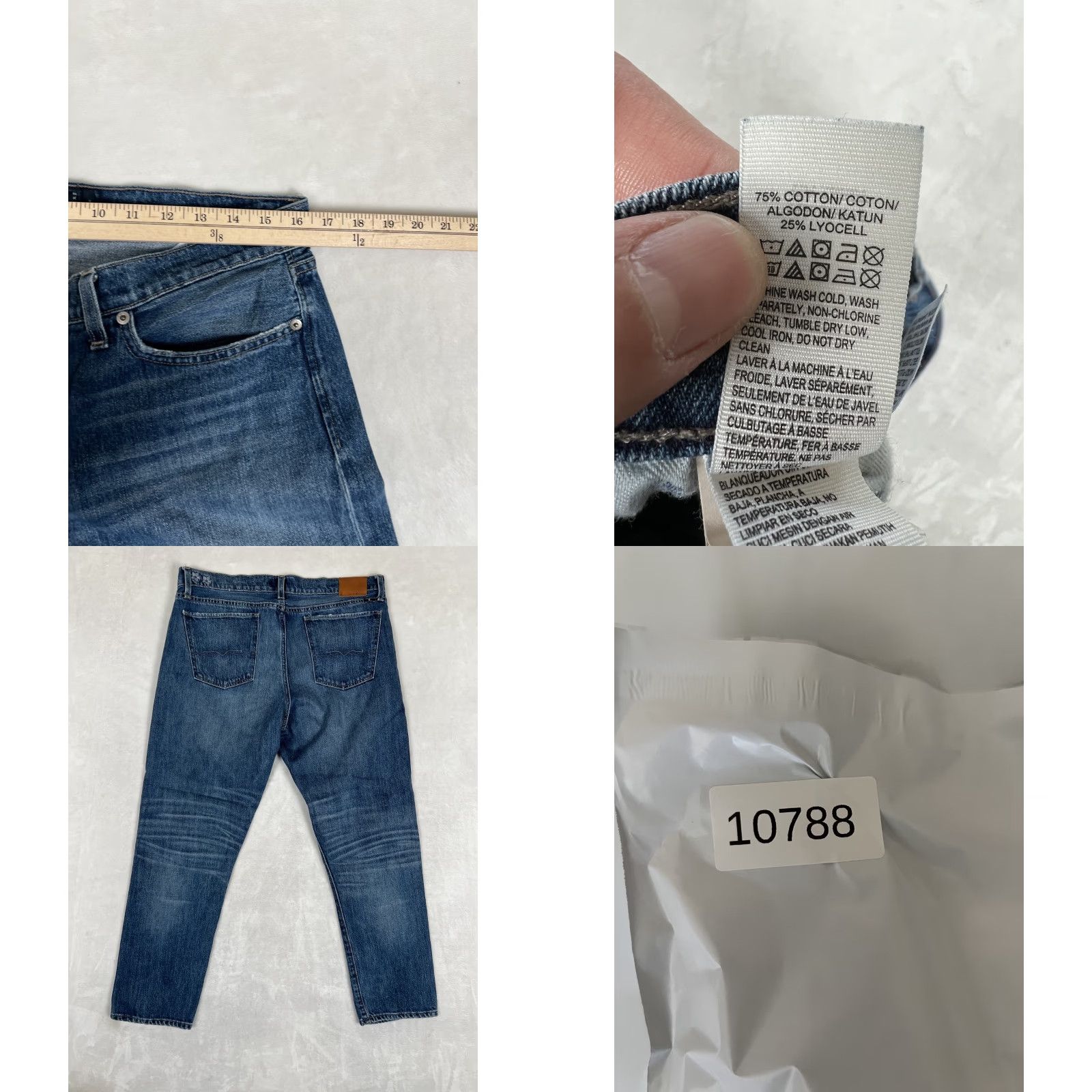 Lucky Brand Lucky Brand Jeans Women 14/32 Distressed Embroidered Slim Boyfriend Blue Denim 5-Pocket Inseam 29 Spring Summer Fall Womens Size 36" / US 14 / IT 50 - 8 Thumbnail