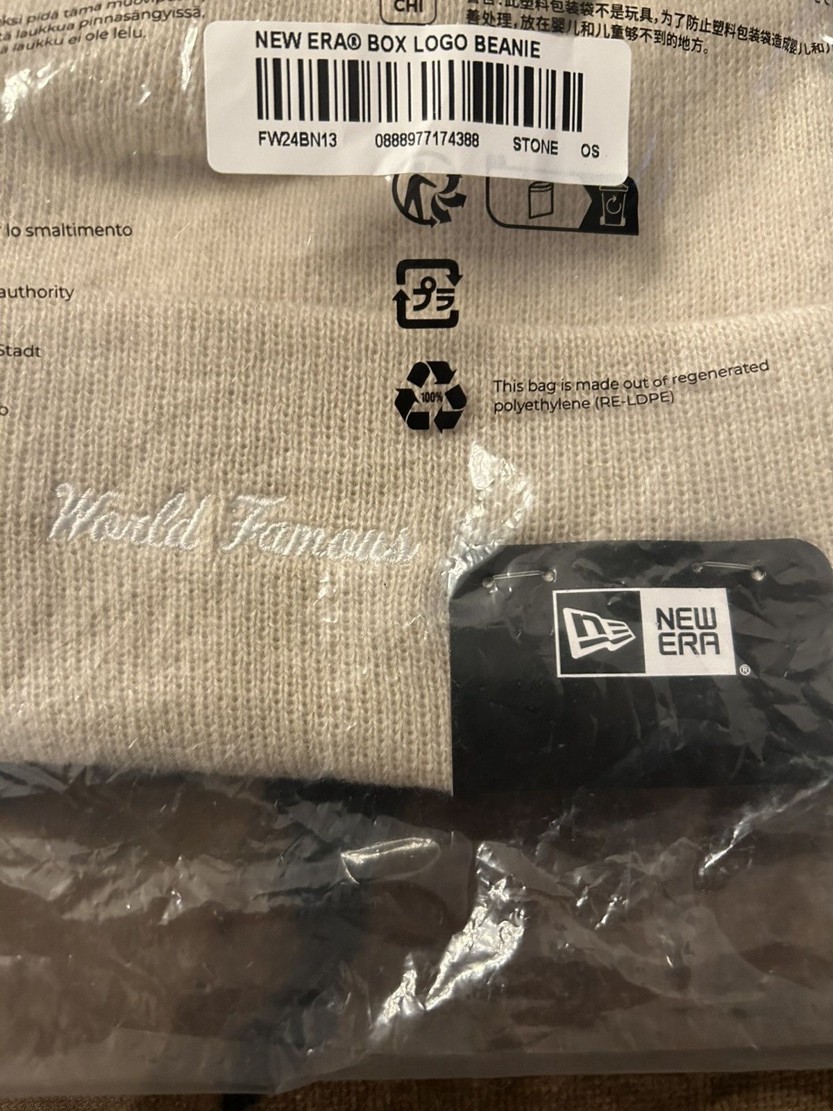 New Era × Supreme Supreme New Era Box Logo Beanie Stone FW24 Size ONE SIZE - 7 Thumbnail