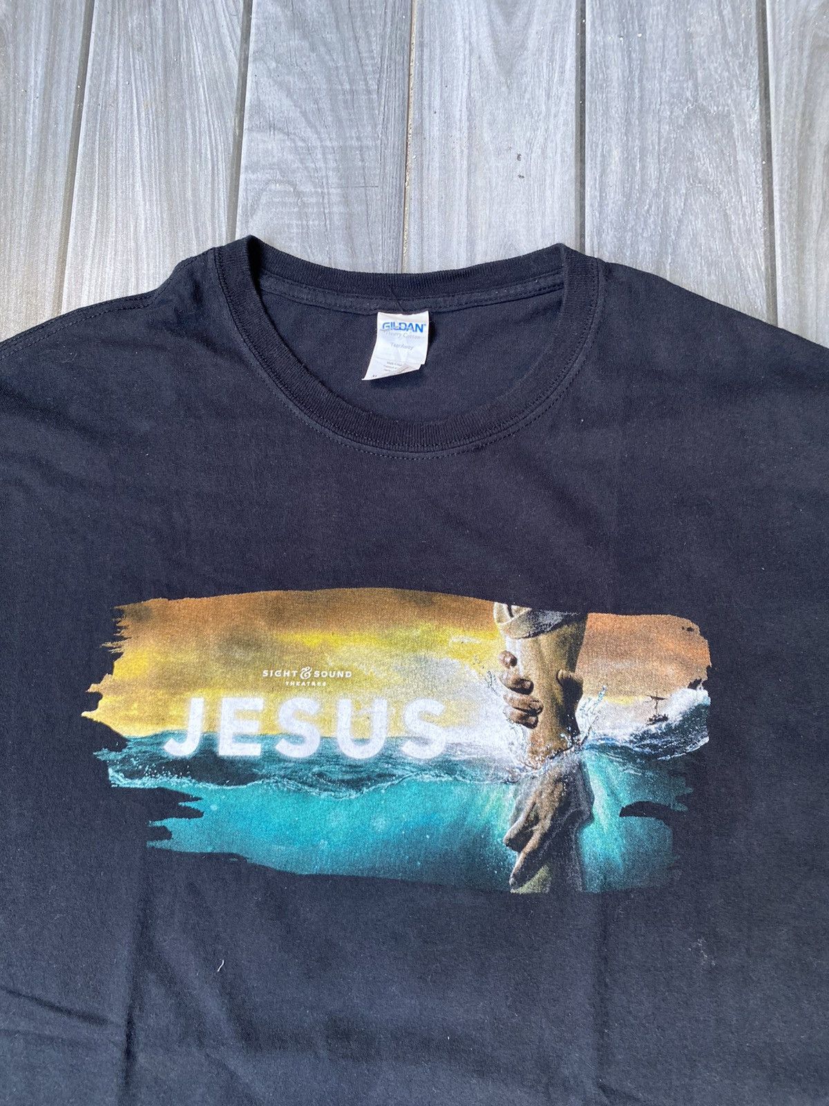 Vintage Jesus hand sight and sound graphic tee Size US XL / EU 56 / 4 - 2 Thumbnail