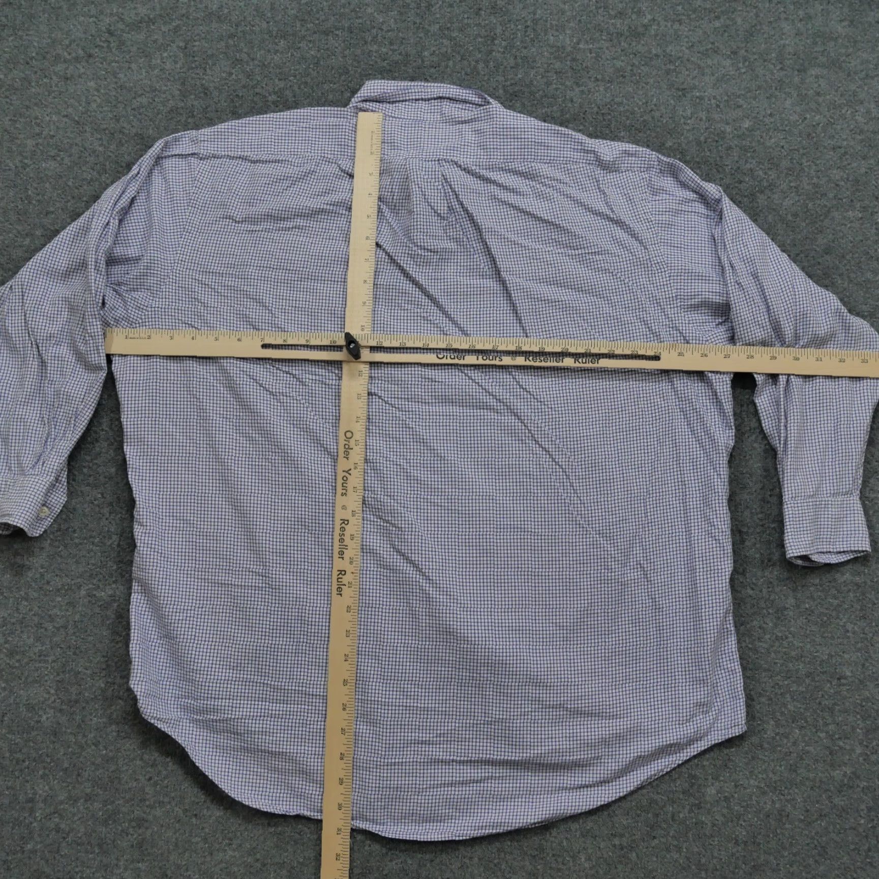 Polo Ralph Lauren VINTAGE Polo Ralph Lauren Shirt Mens 17 32 33 Purple Plaid Button Up Yarmouth Size US XL / EU 56 / 4 - 6 Thumbnail