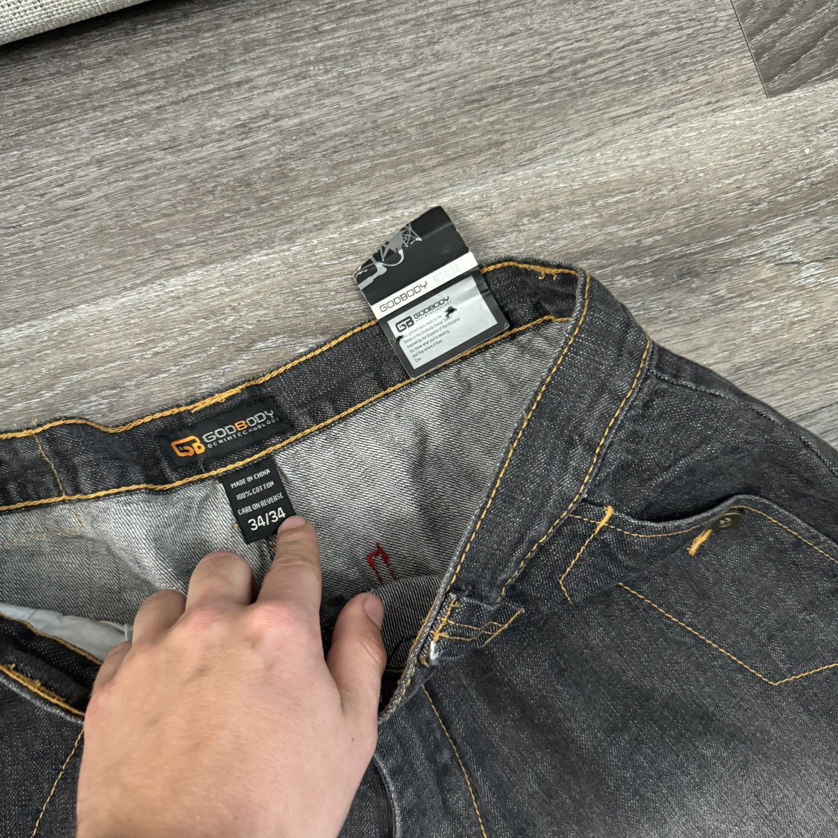 JNCO × Southpole × Vintage Vintage Y2K Godbody baggy Southpole MF+G style black jeans Size US 34 / EU 50 - 6 Thumbnail
