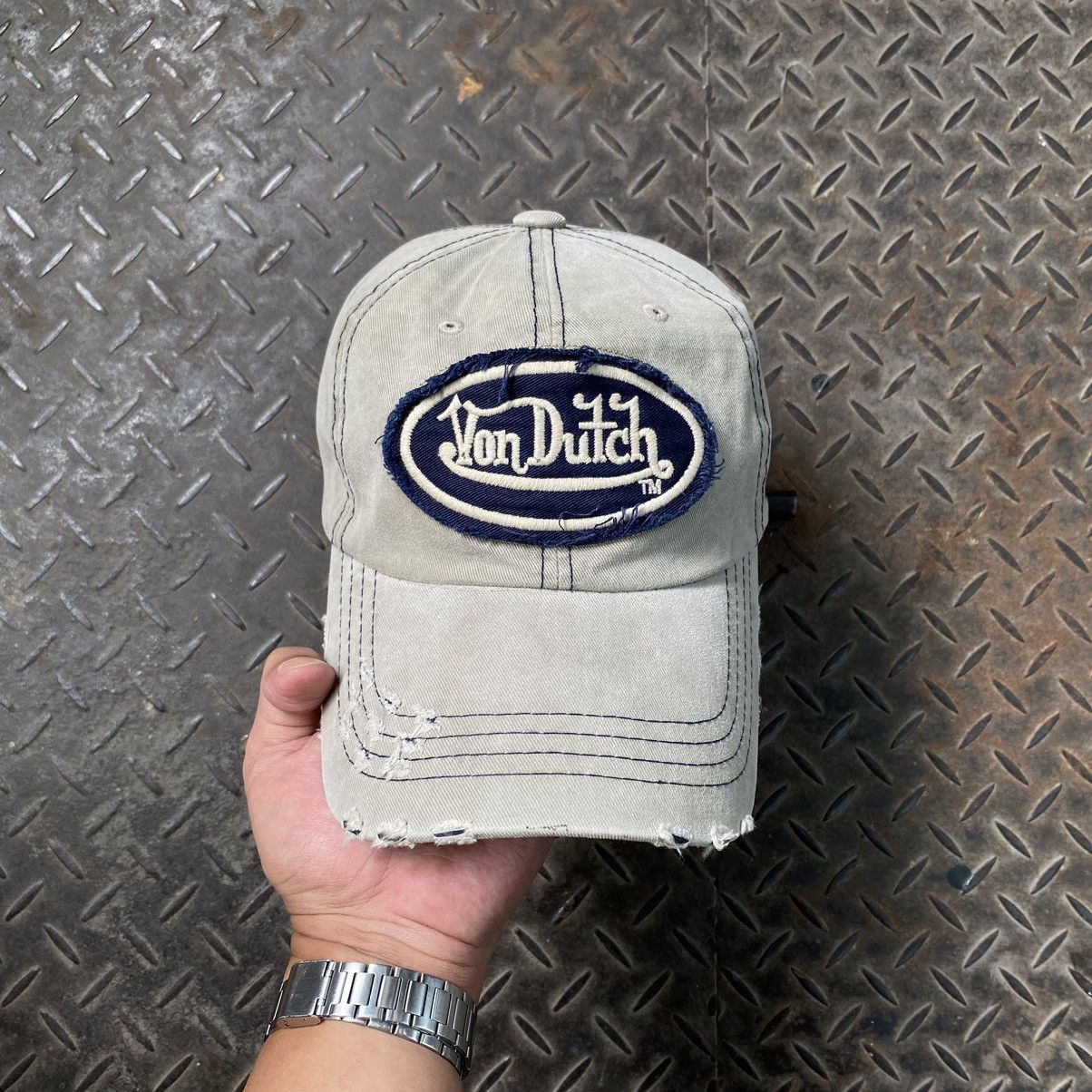 Japanese Brand Vintage Von Dutch Greywashed Distressed Y2K Size ONE SIZE - 1 Thumbnail