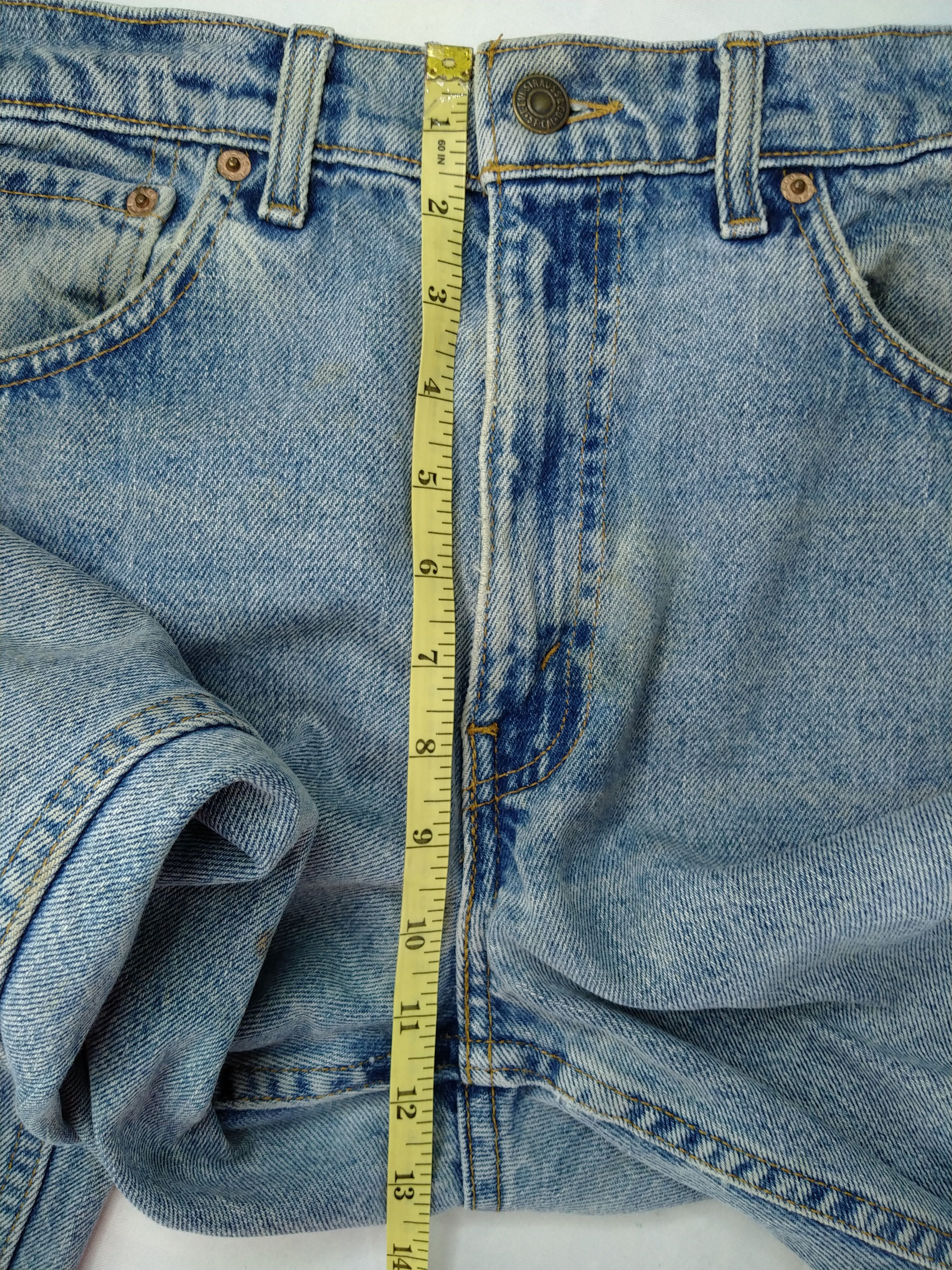 Japanese Brand 90s Blue Wash Vintage Levi's 550 Relaxed Denim 32x28.5 JN436 Size US 32 / EU 48 - 6 Thumbnail